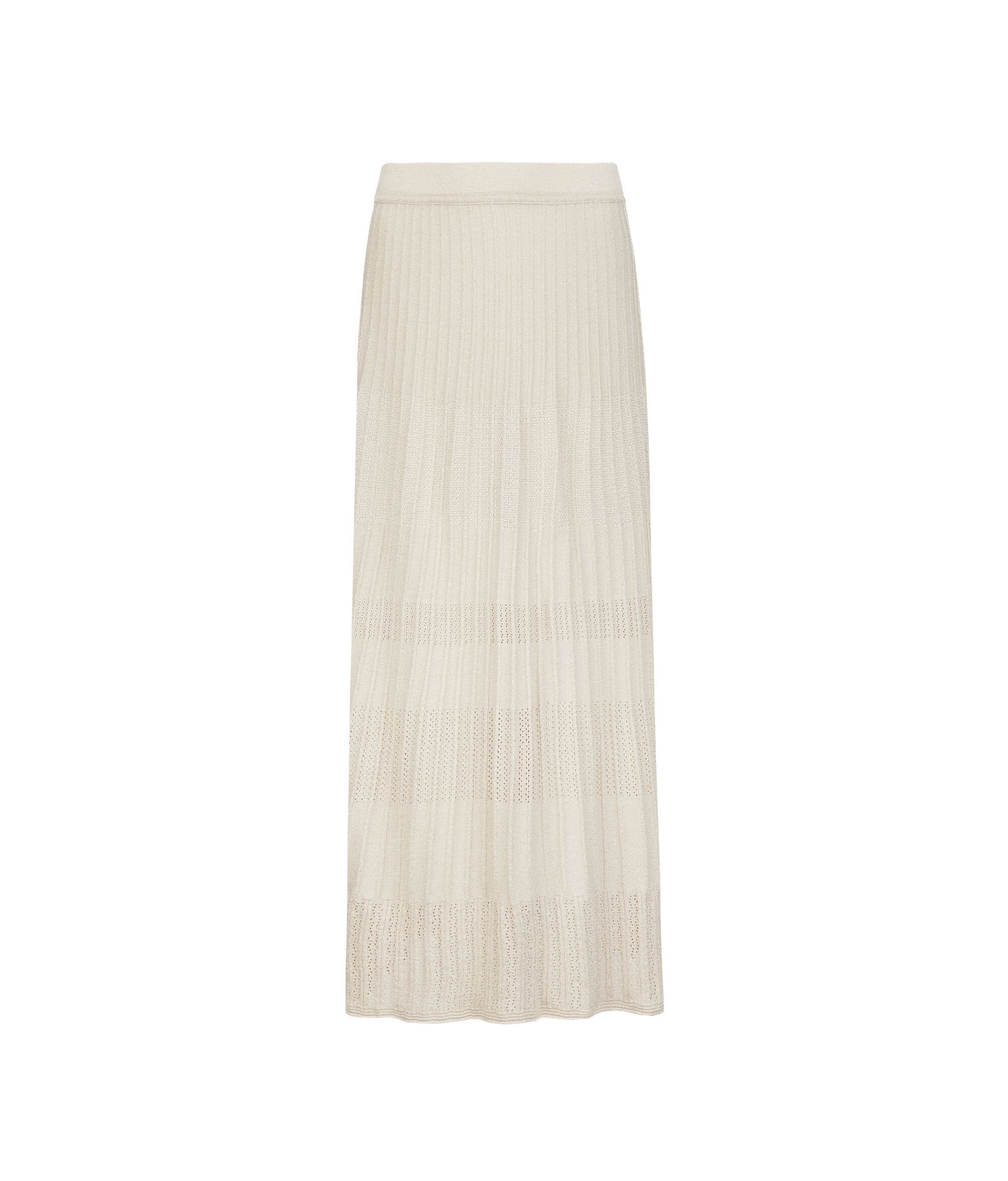 Faldilla de canalé de lamé