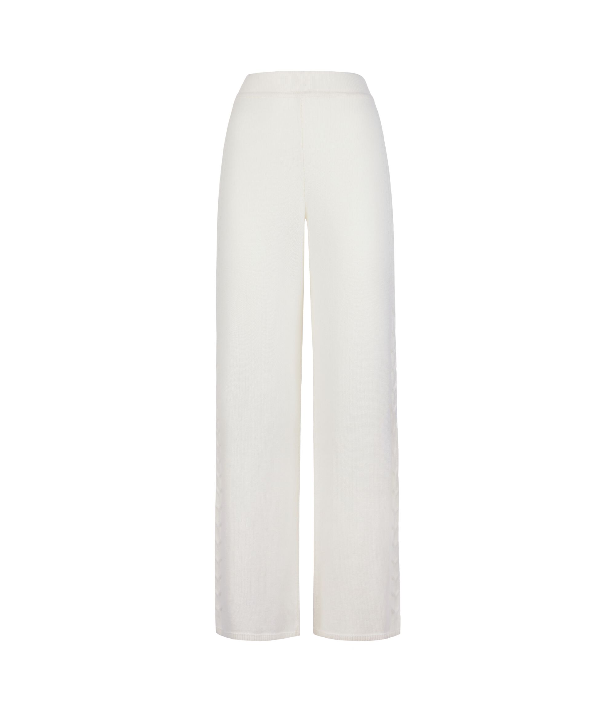 Pantalón con detalle de ochos en cashmere ultrasoft