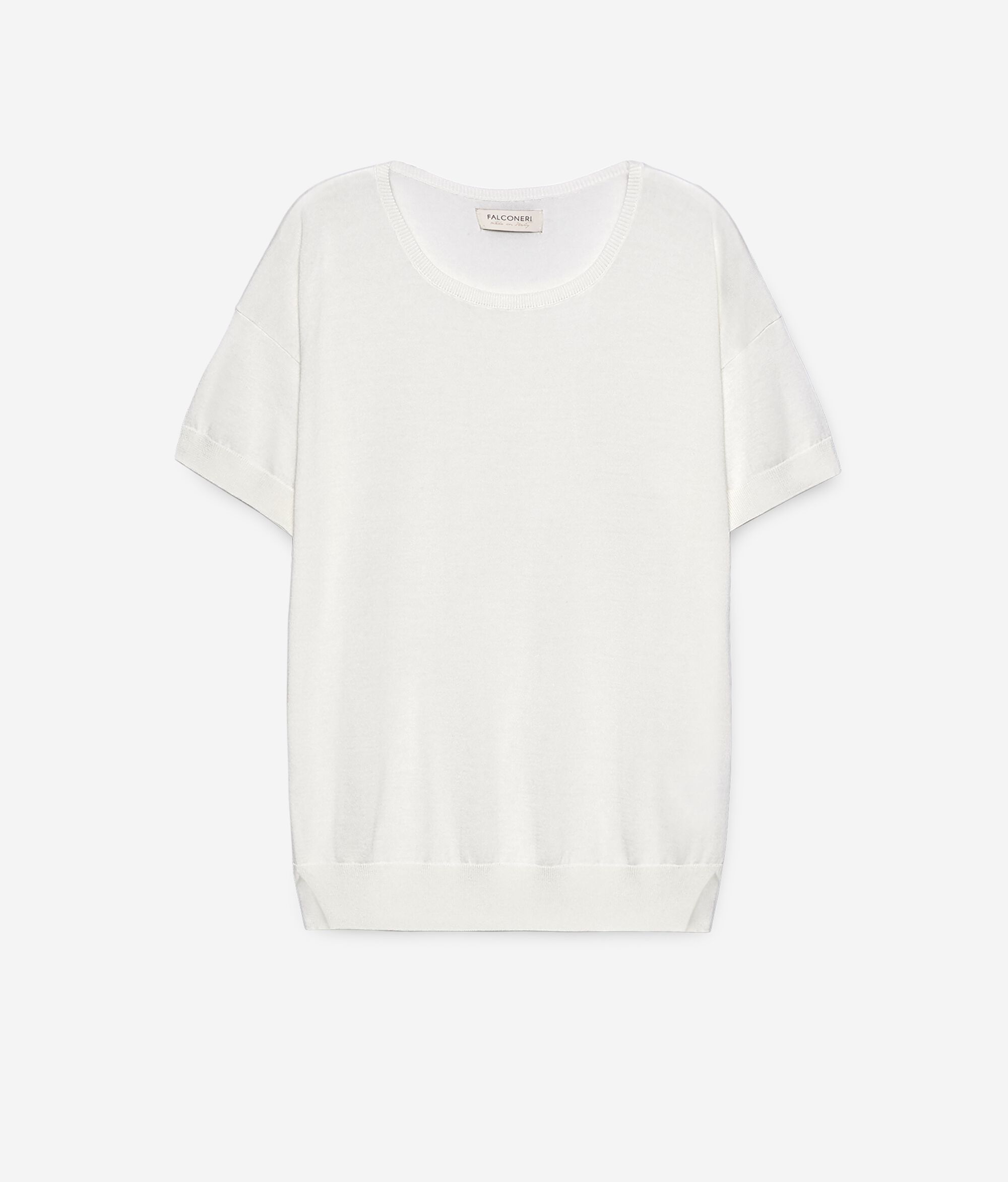 Silk and Cotton Round-Neck Jumper