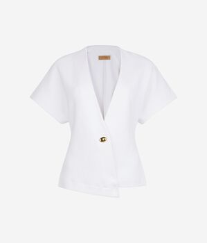 Short-Sleeved Kimono Jacket
