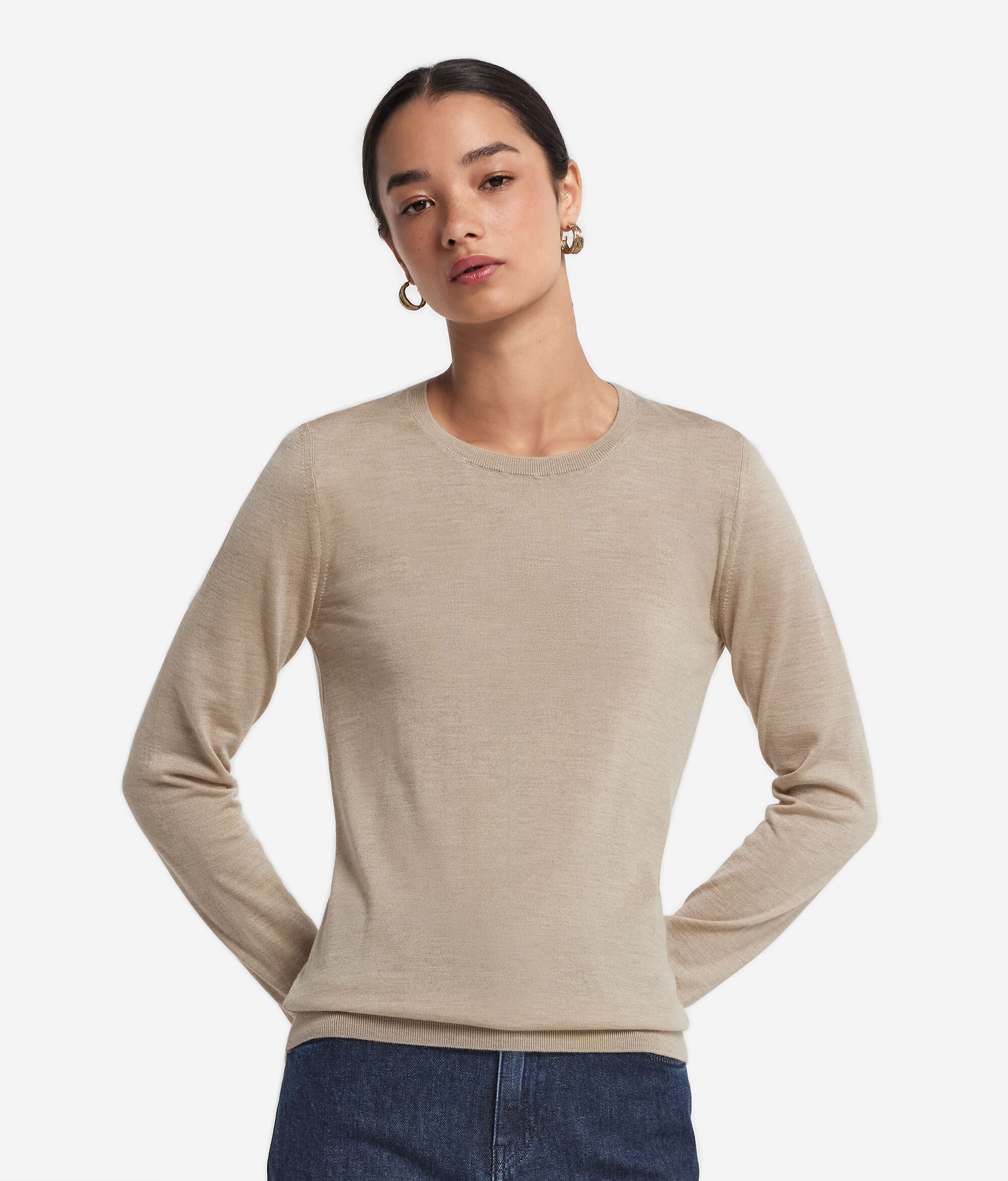 Round-Neck Ultrafine Cashmere Jumper