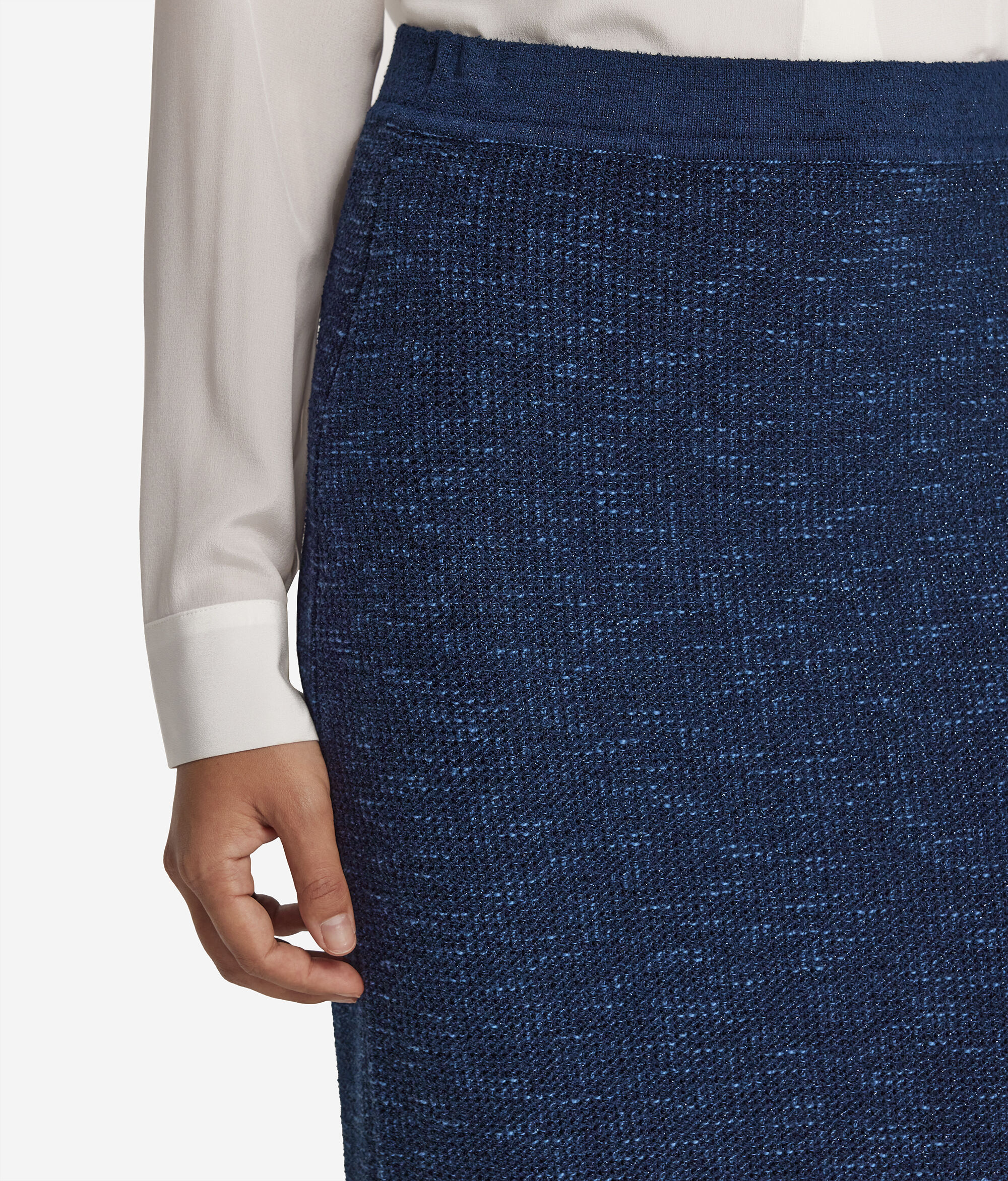 Midi Lamé Skirt