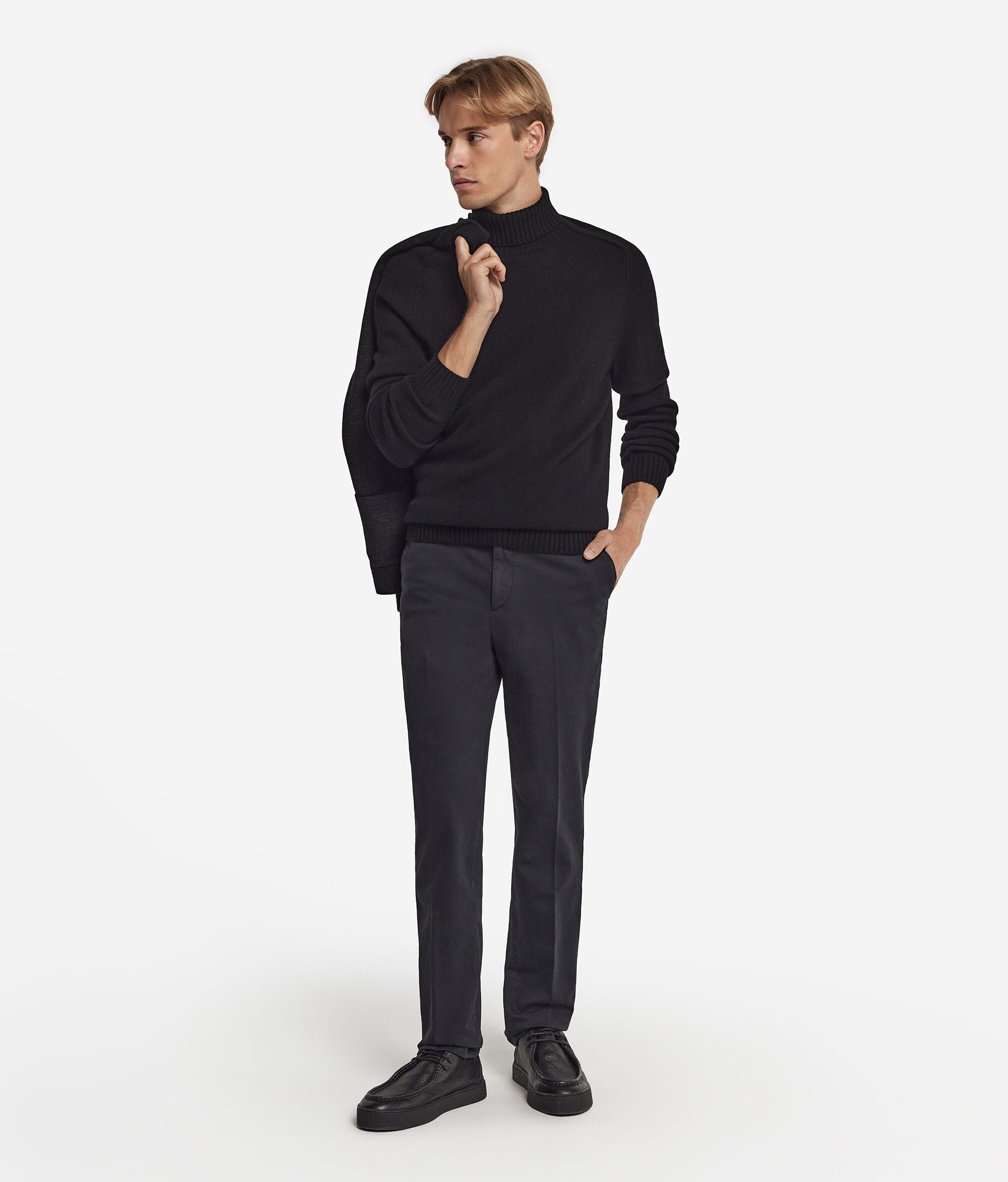 Camisola de Gola Alta em Ultrasoft Cashmere