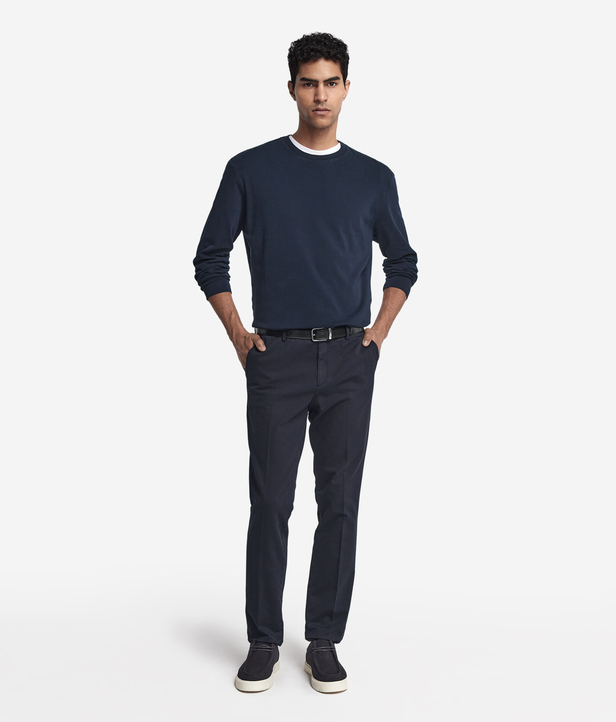Round-Neck Cotton Jersey Top