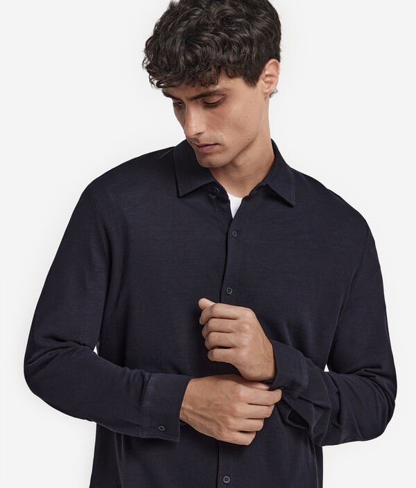 Рубашка из шелка и хлопка