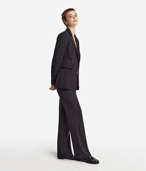 Blazer aus Kaschmir mit Strass