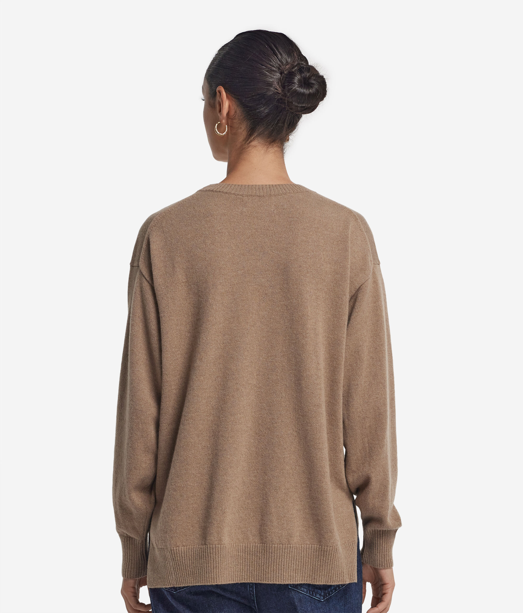 Jersey con aberturas de cashmere ultrasoft