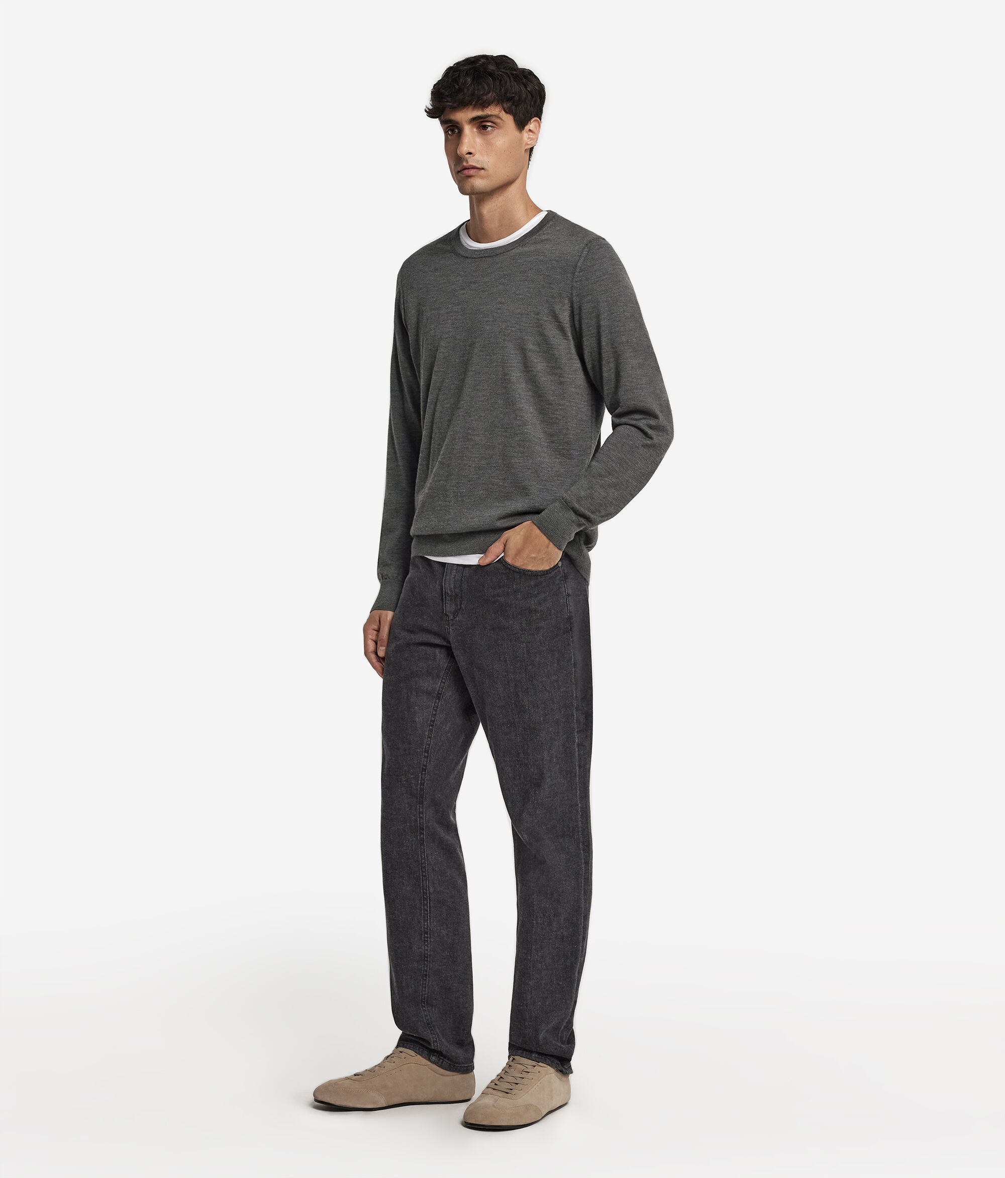 Round-Neck Ultrafine Cashmere Jumper