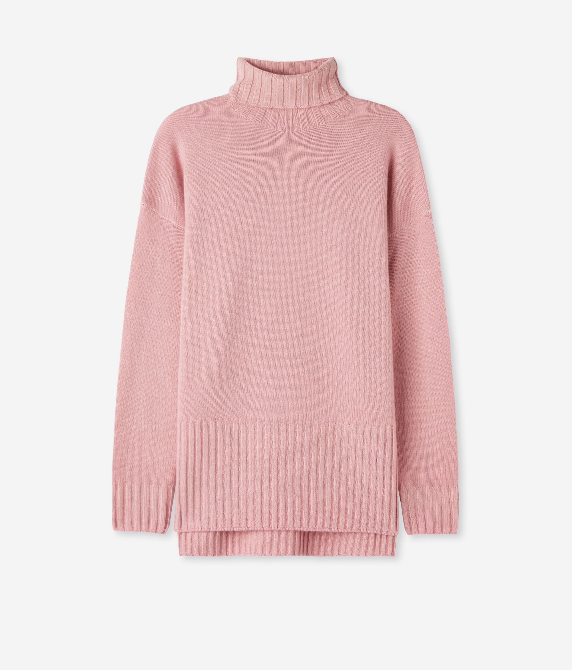 Jersey maxi de cuello vuelto de cashmere ultrasoft
