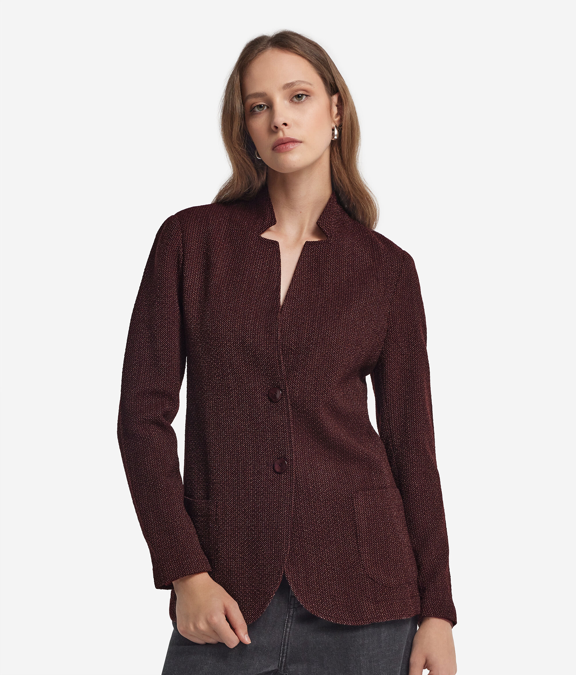 Jaqueta masculina mouliné