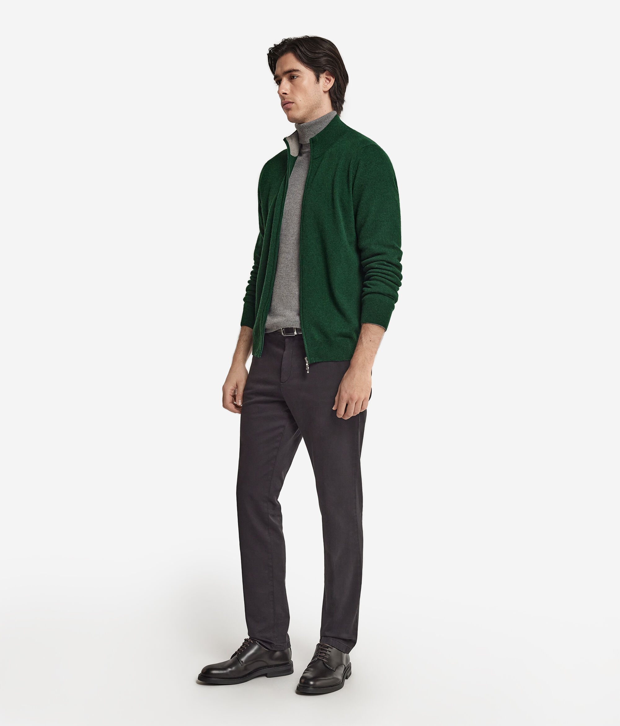 Càrdigan amb cremallera sencera de Cashmere Ultrasoft
