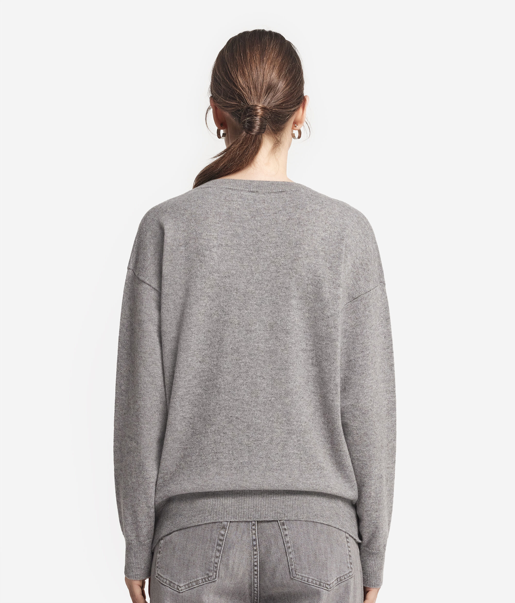 Pull à col V en cachemire ultra-doux