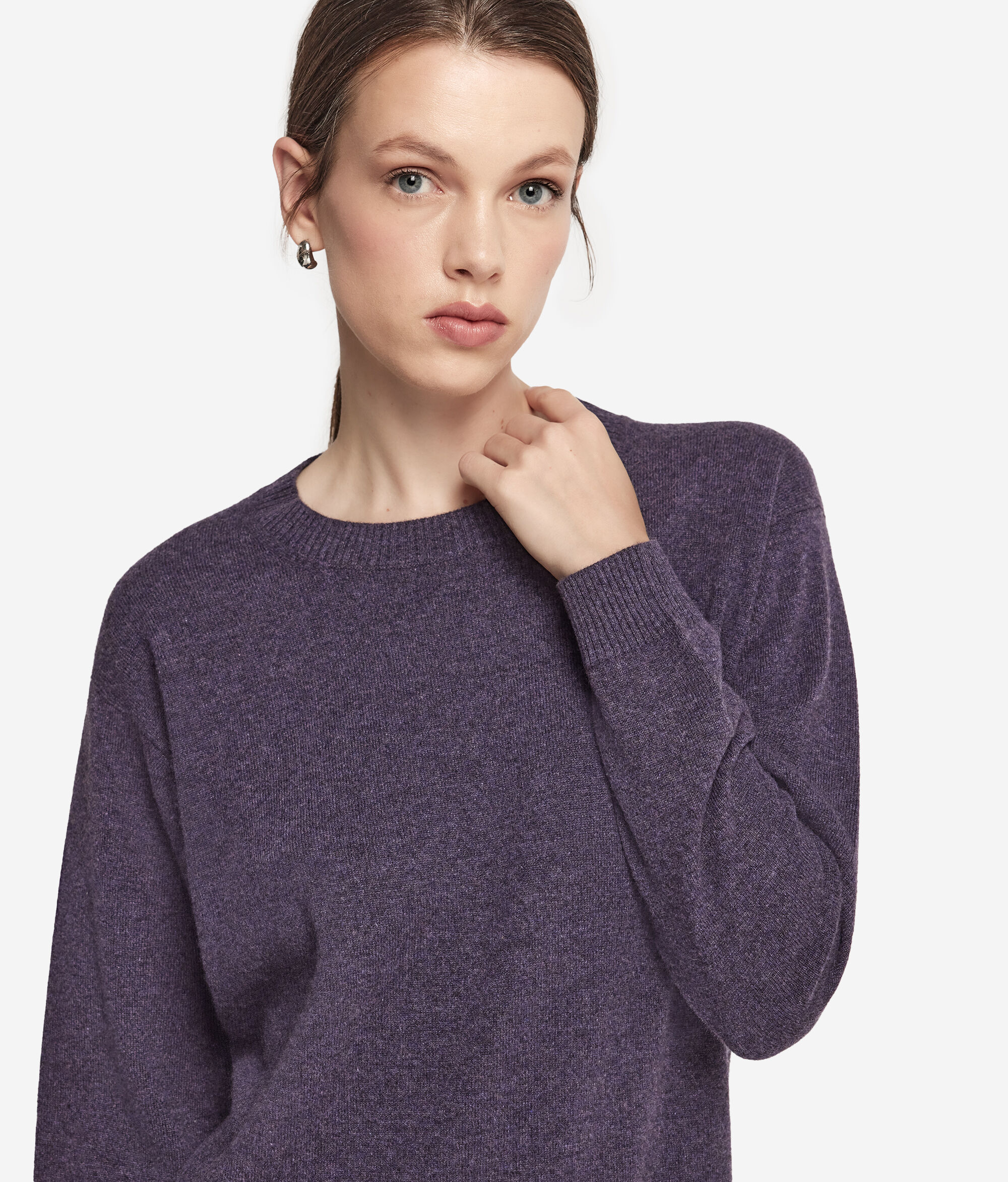 Damenpullover mit U-Boot-Ausschnitt aus Kaschmir Ultrasoft