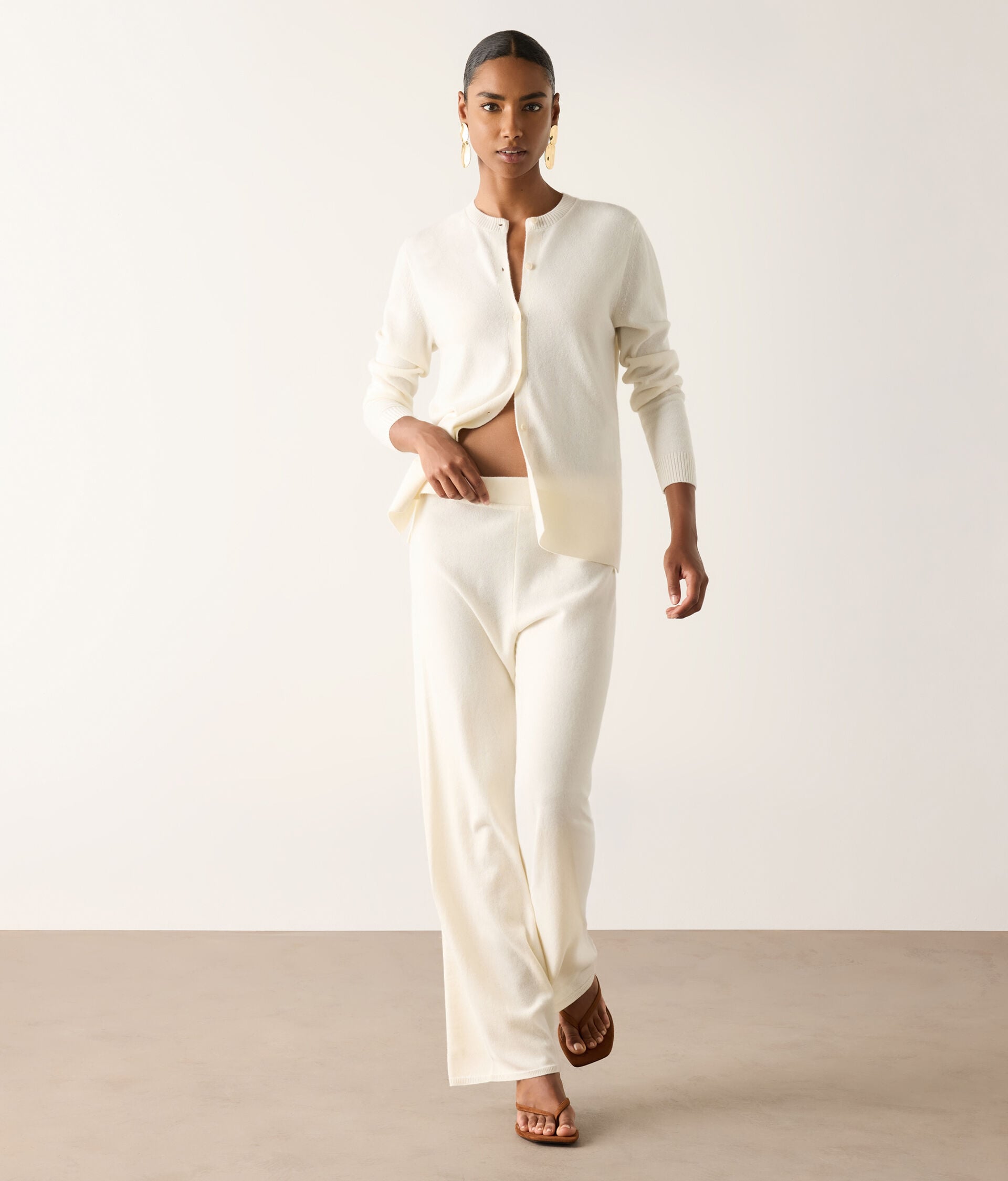 Golfino con spacchi in Cashmere Ultrasoft