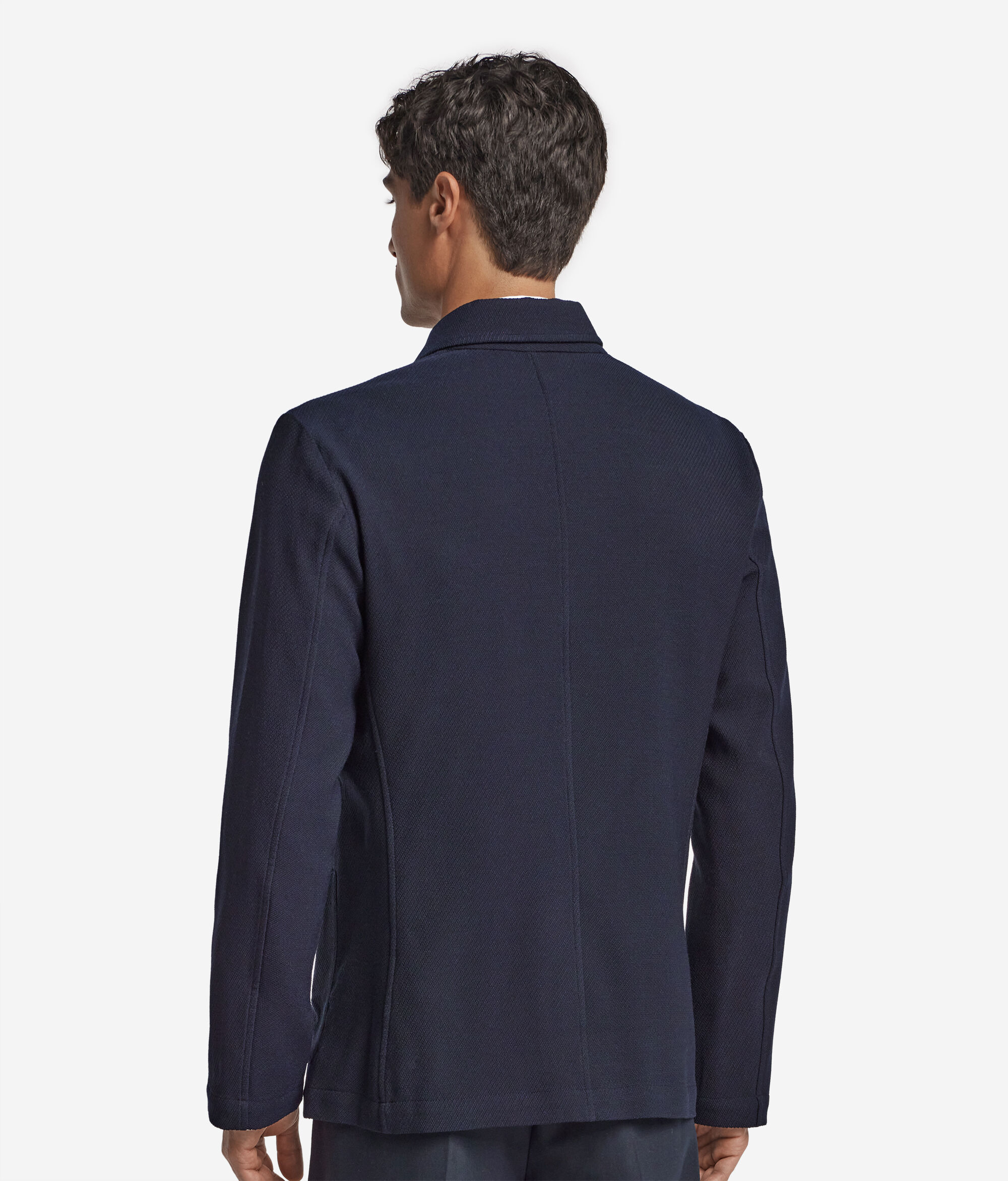 Veste à revers en laine
