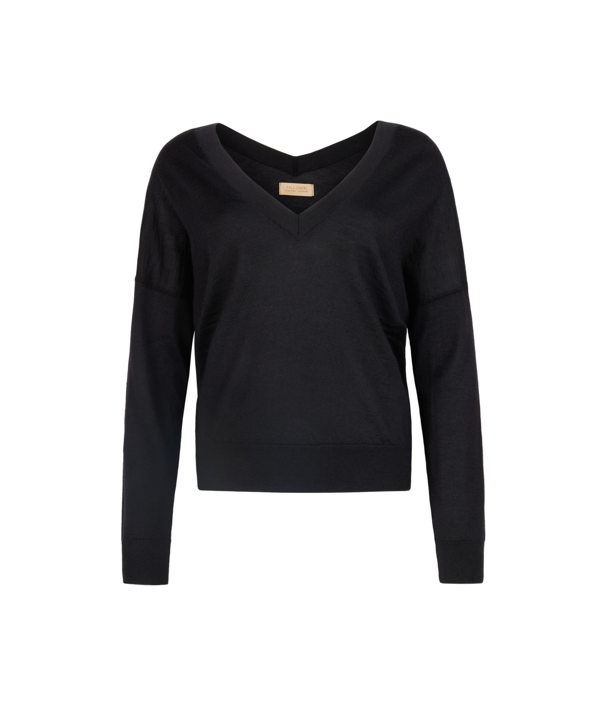 Ultrafine Cashmere Çift V Yaka Kazak