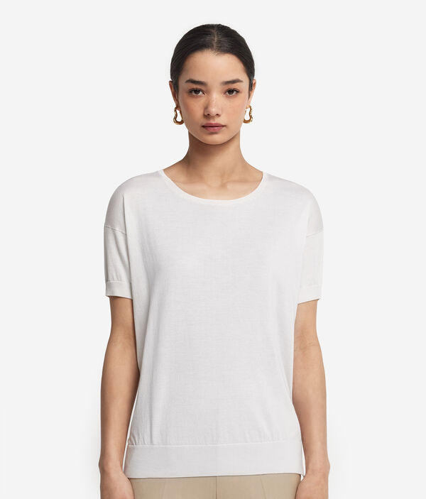 Джемпер из шелка и хлопка