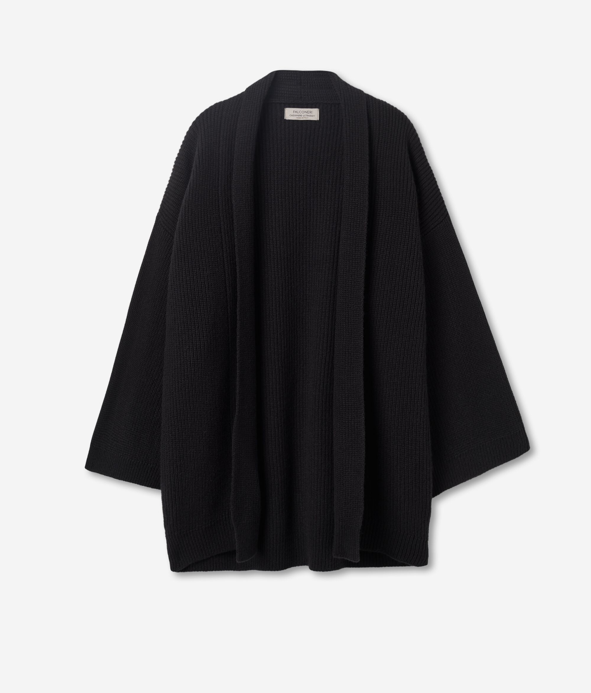 Rib-Knit Ultrasoft Cashmere Cape