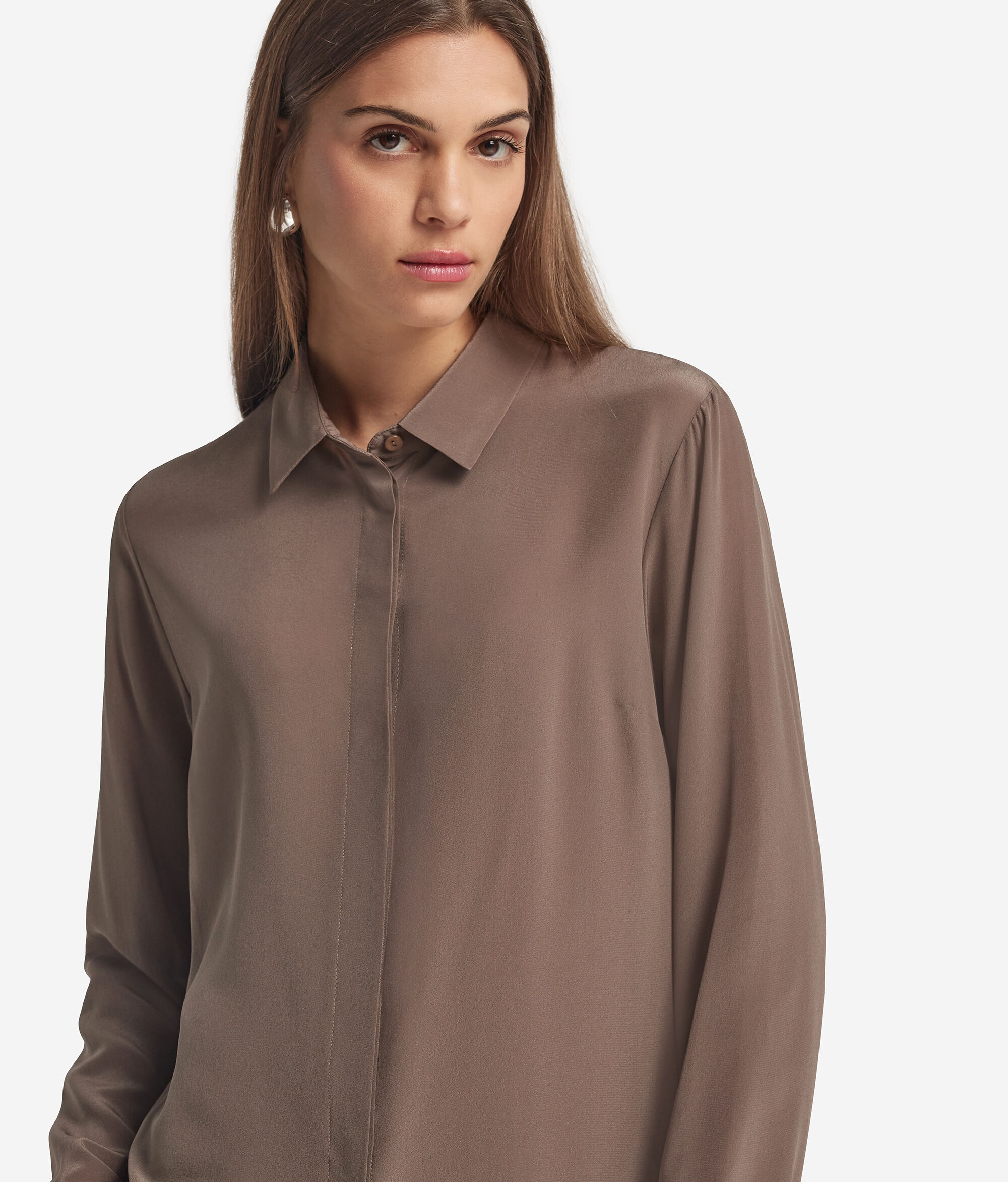 Camicia con Colletto in Seta