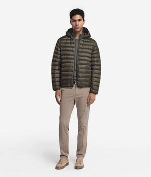 Light Down Jacket with Cashmere Lining