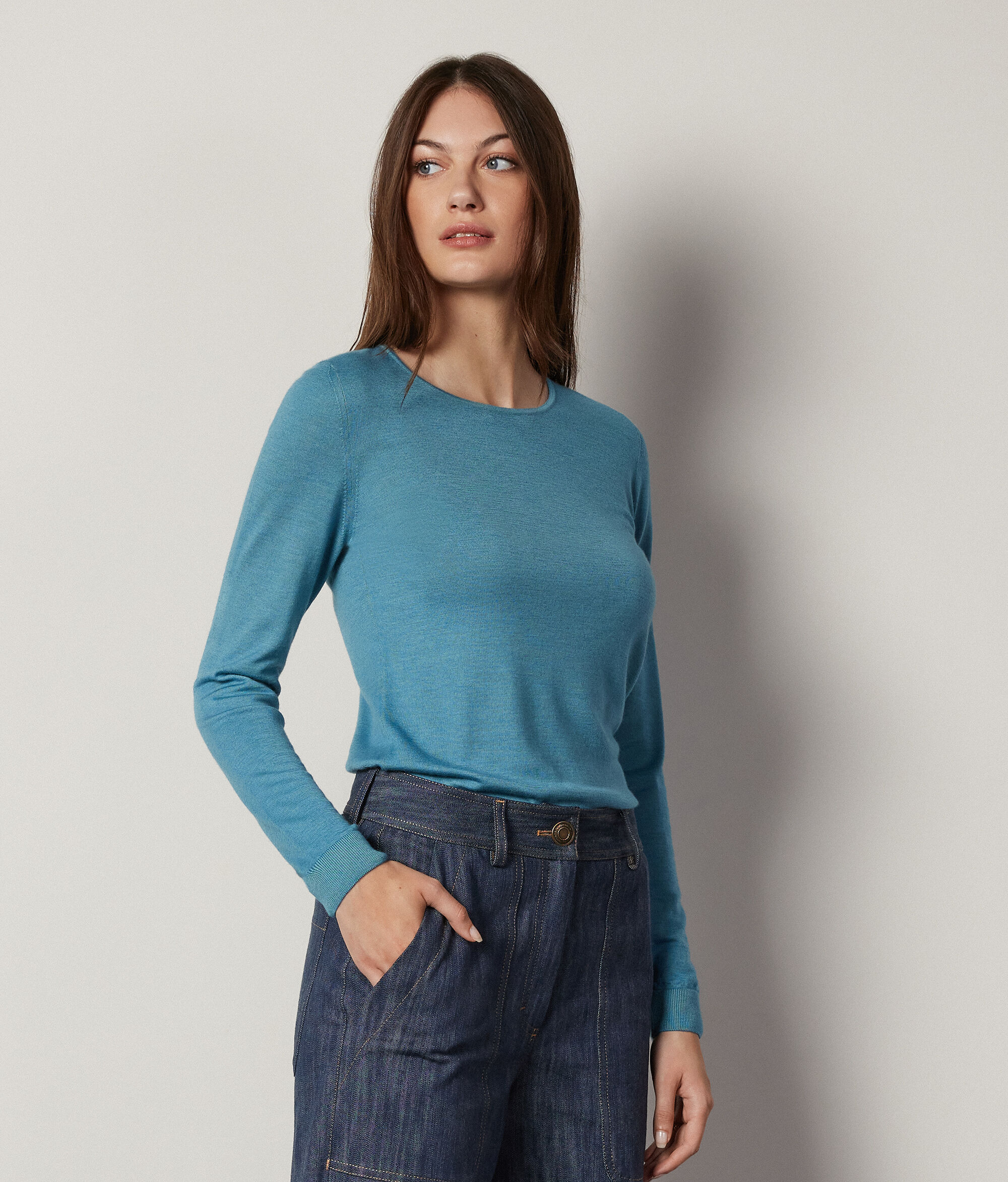 Ultrafine Cashmere Crewneck Sweater