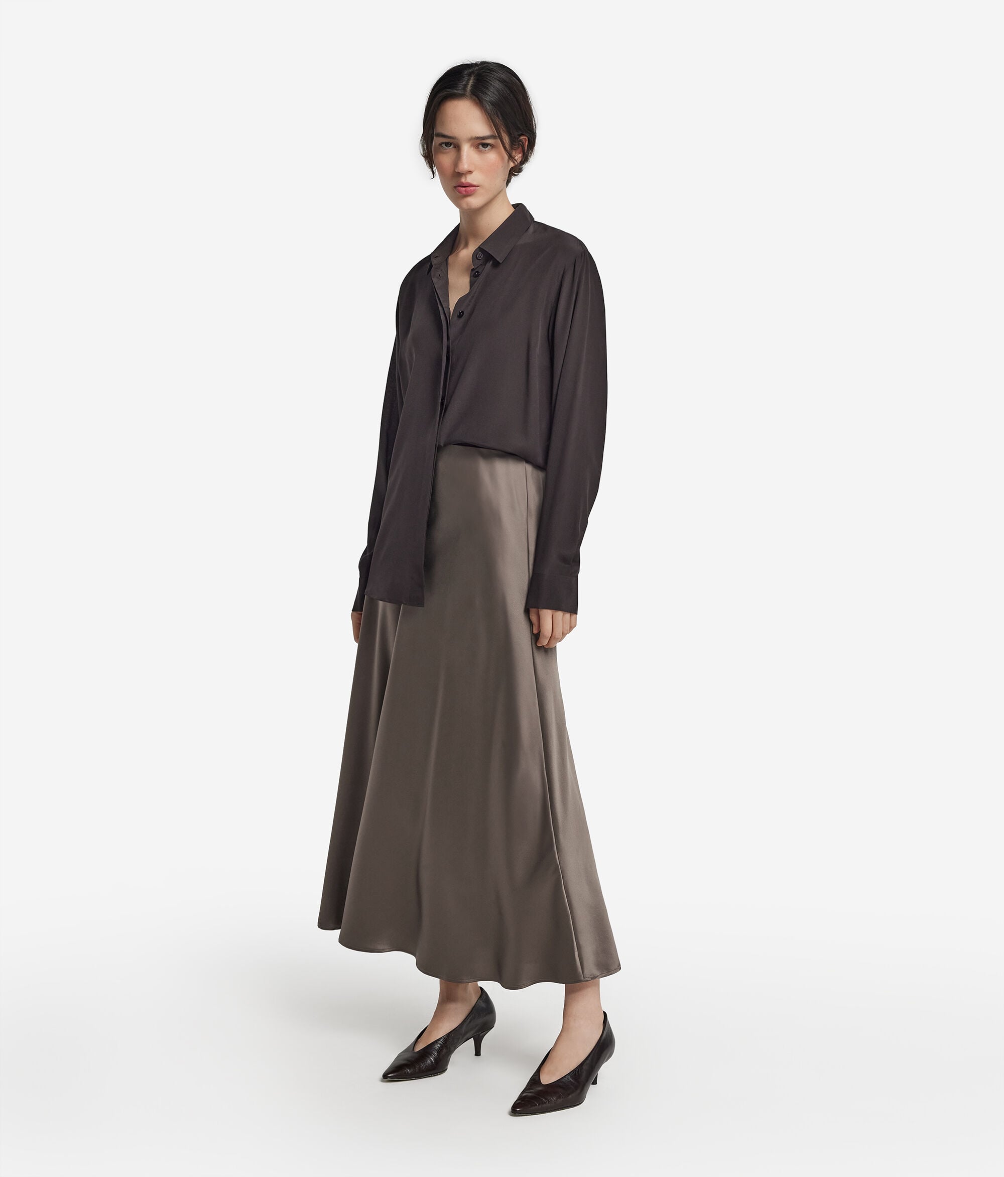 Silk Satin Skirt