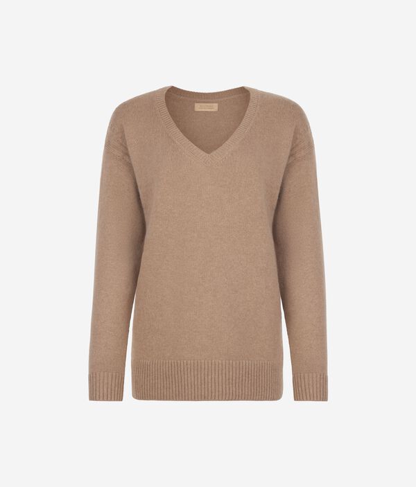 Джемпер с косами из ультрамягкого кашемира