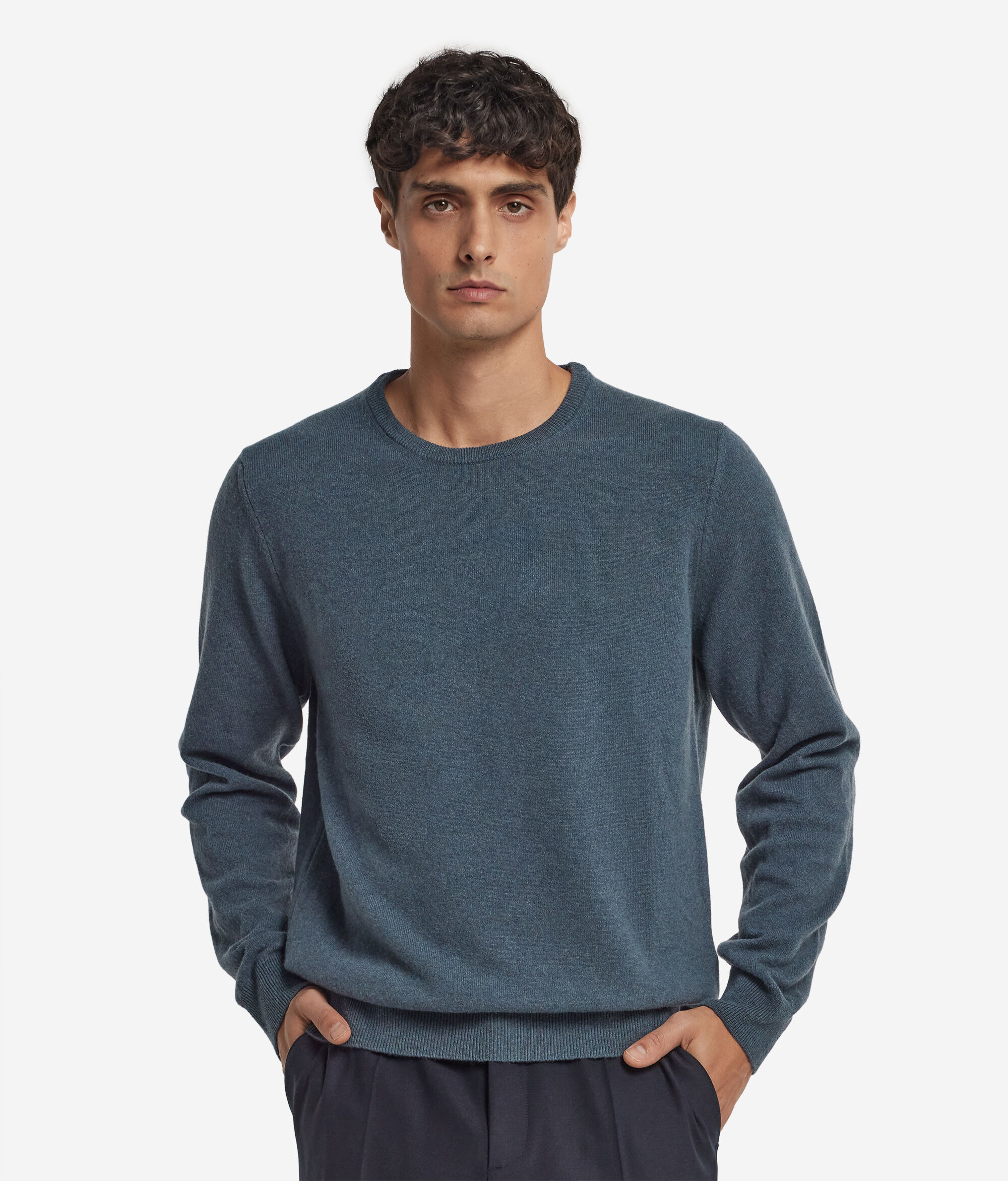 Sweter z Okrągłym Dekoltem z Kaszmiru Ultrasoft