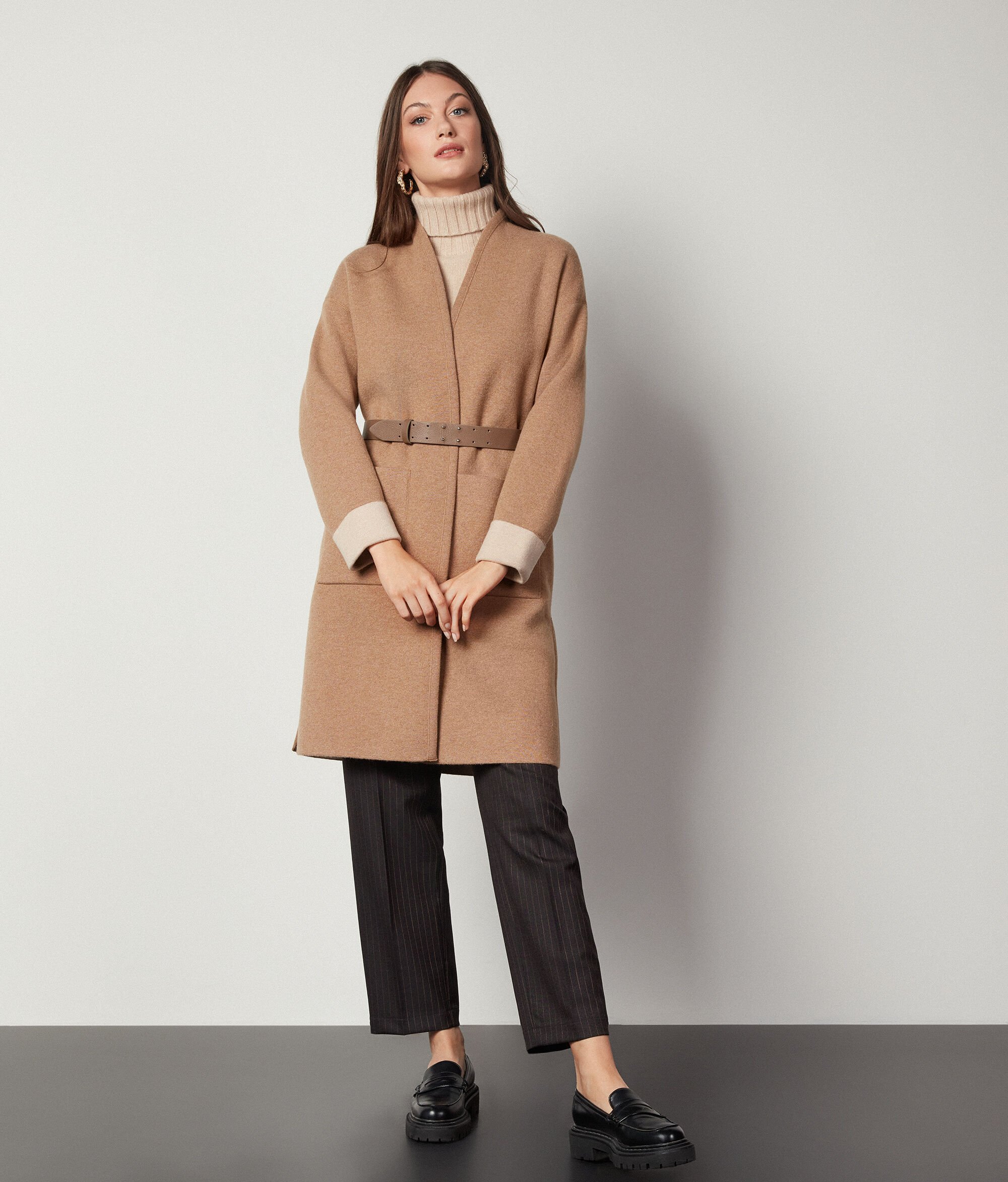 Doubleface-Mantel aus Kaschmir Ultrasoft | Falconeri 