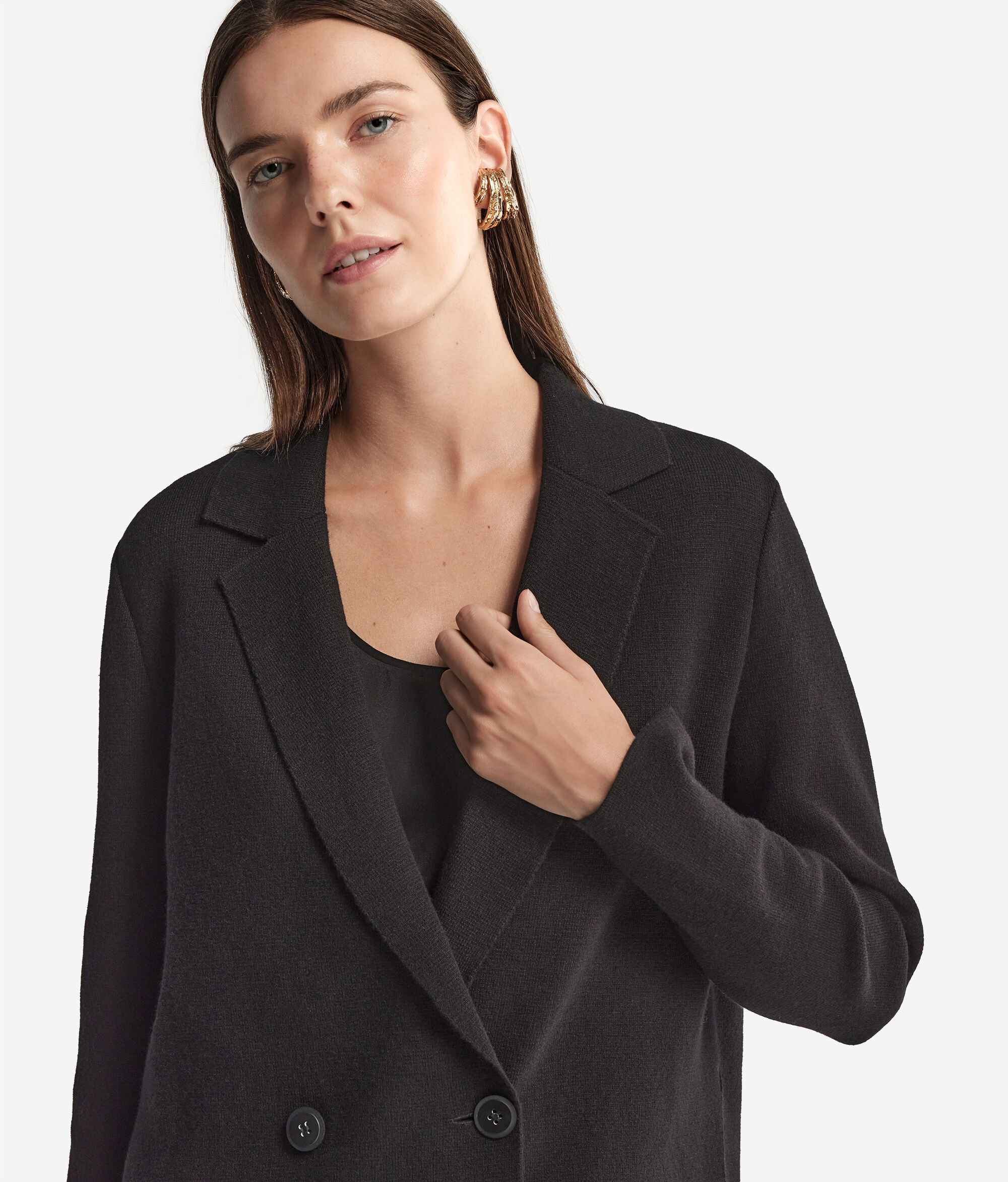 Double-Breasted Ultrasoft Cashmere Jacket
