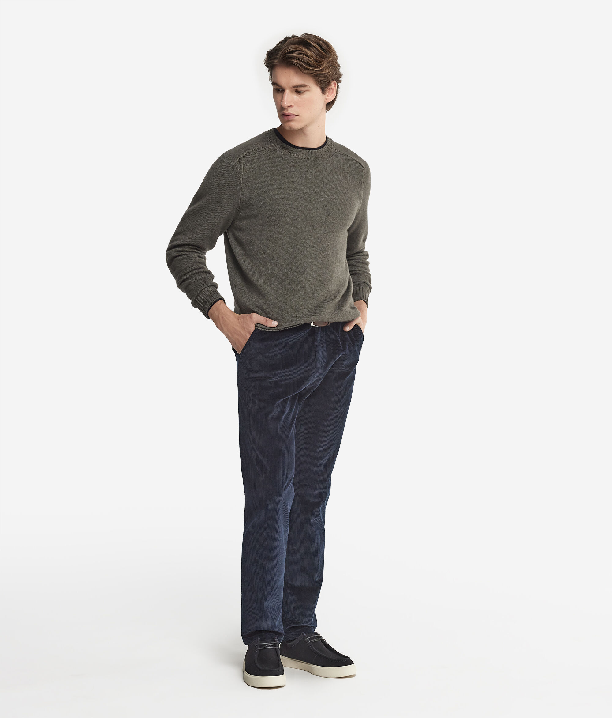 Svetřík s Kulatým Výstřihem z Kašmíru Ultrasoft