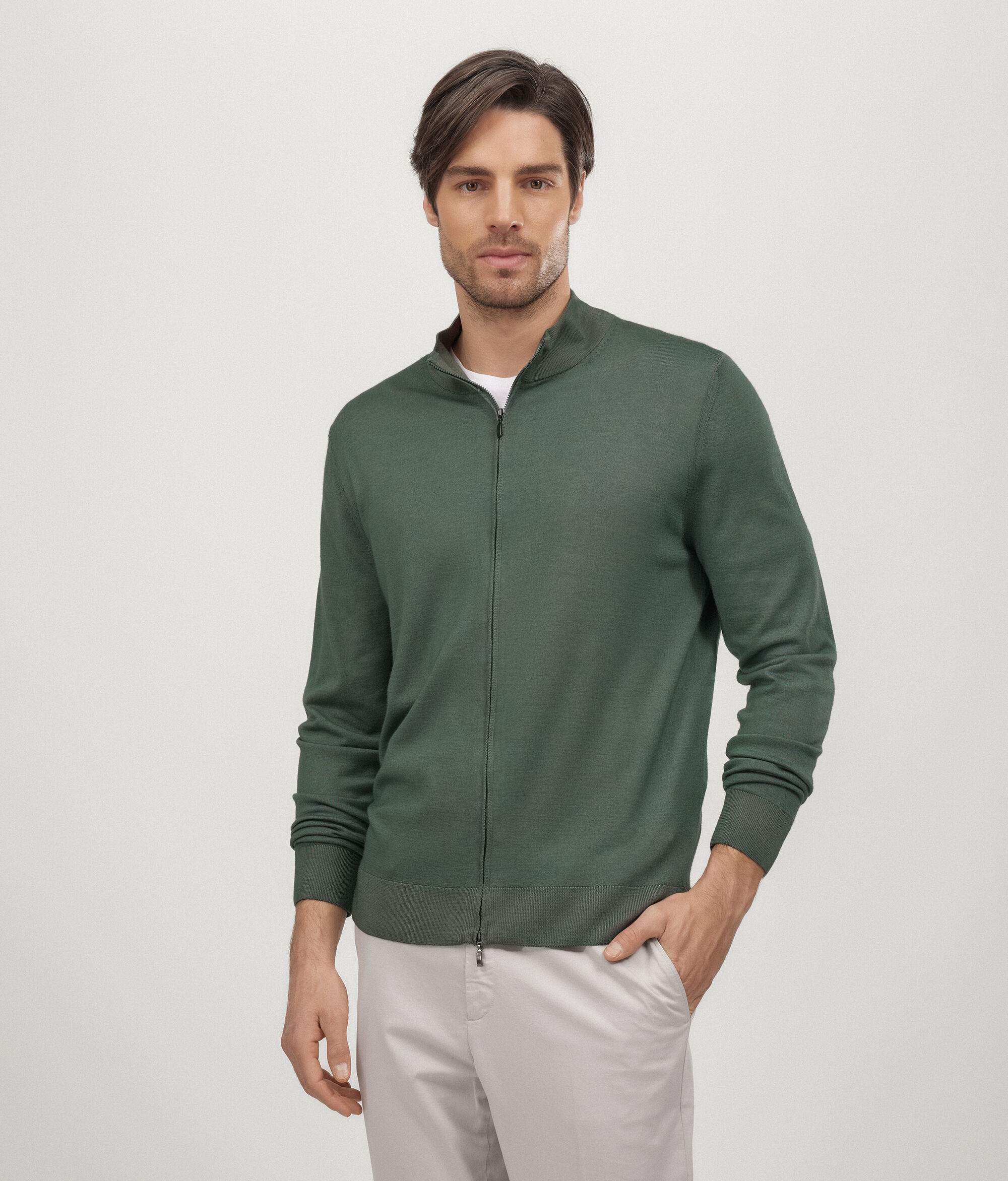 Cardigan Zip in Cashmere Ultrafine