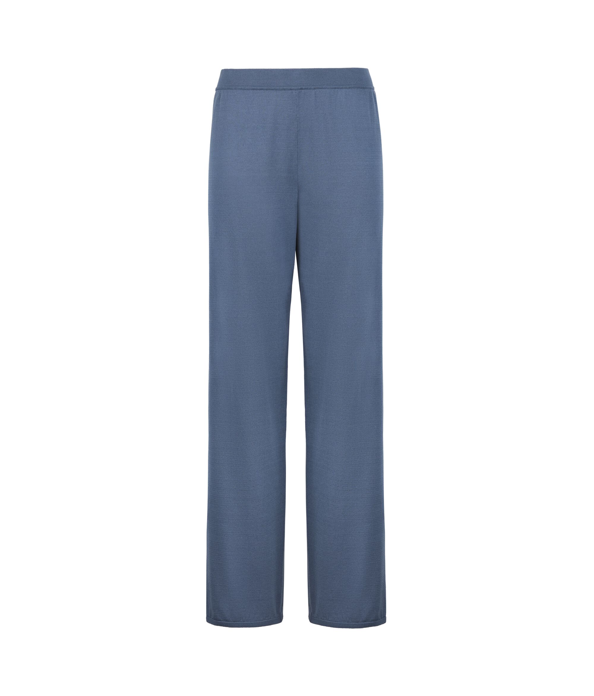 Pantalon large en soie et coton_9227