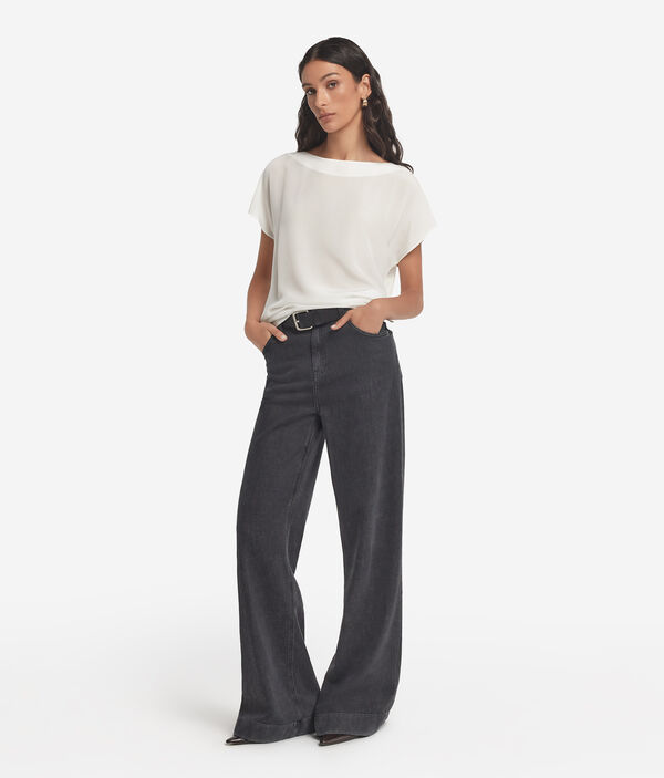 Блуза из шелка и модала