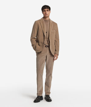 Jaqueta de vellut de llana i cashmere