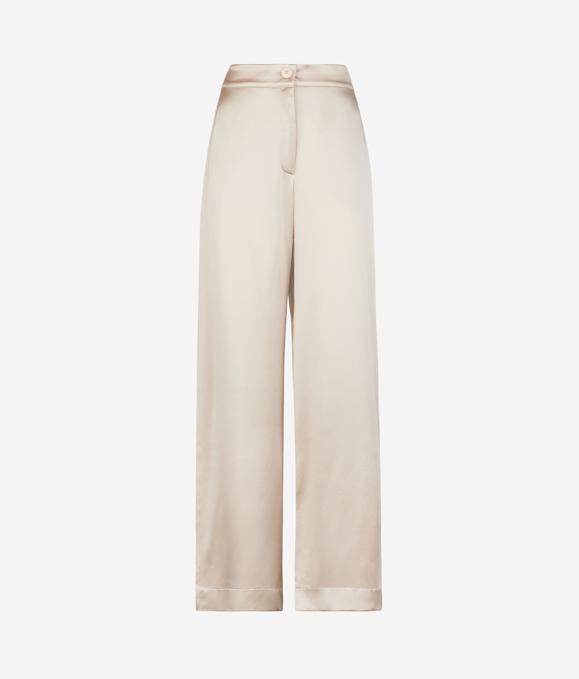 Pantalon large en satin de soie
