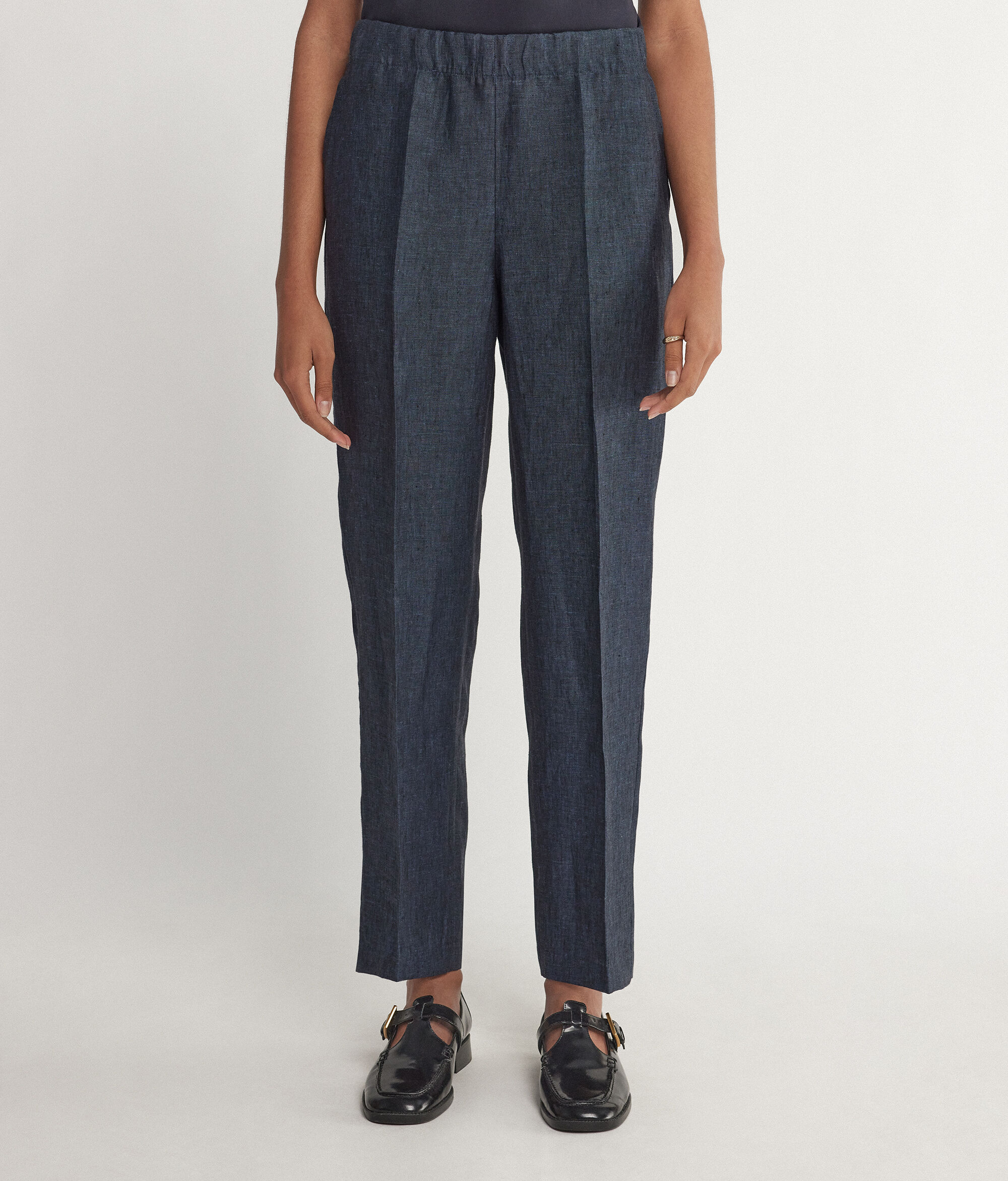 Pantalons de tub de lli