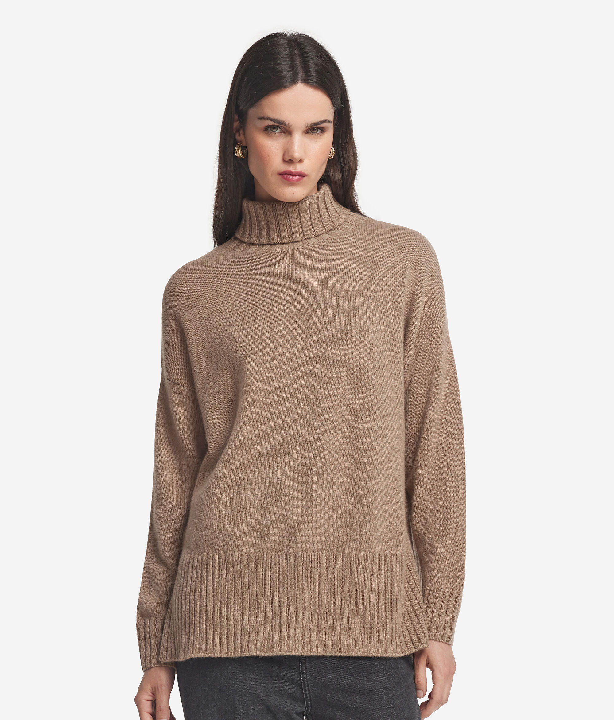 Maxi-Rollkragenpullover aus Kaschmir Ultrasoft