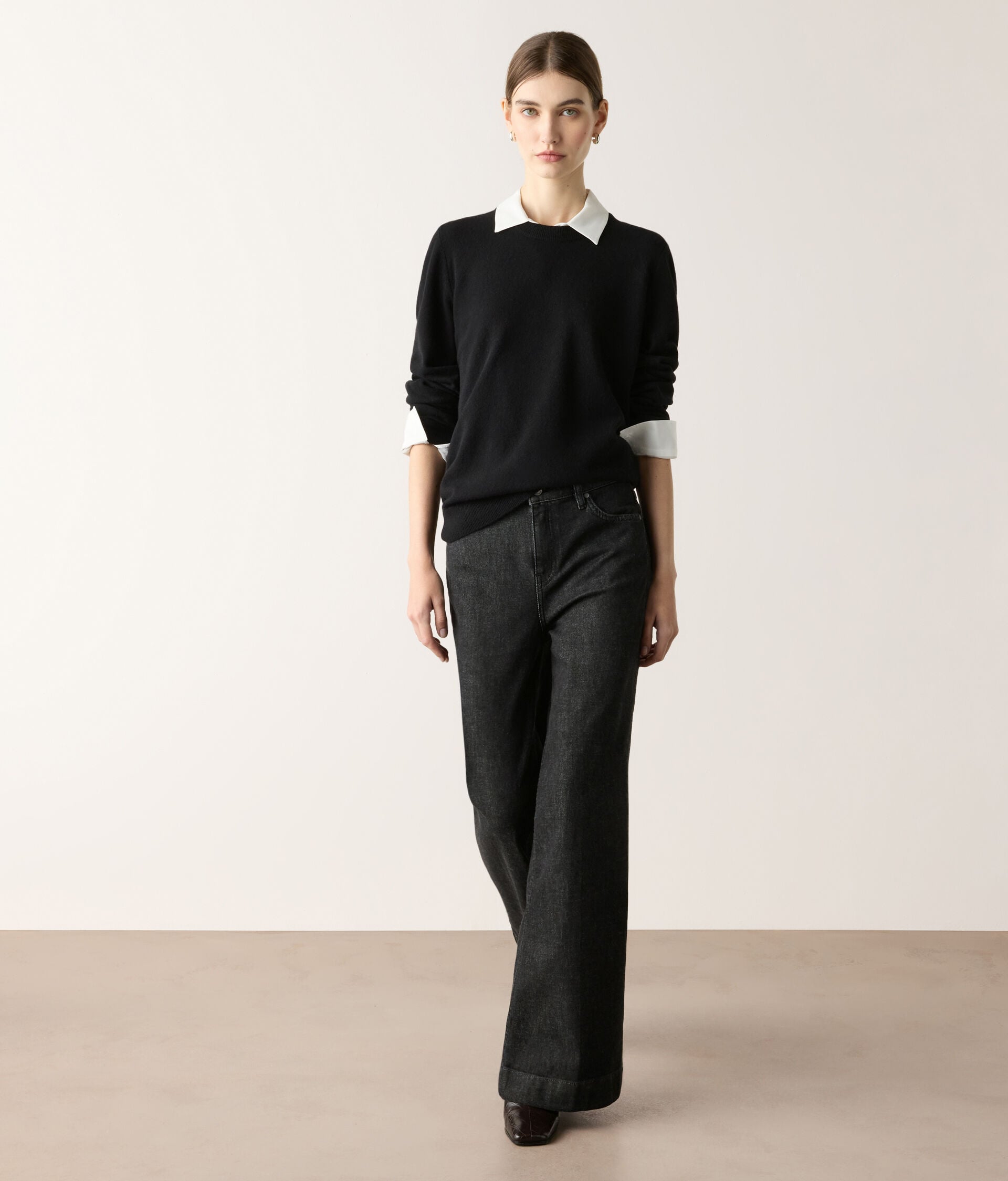 Pull col rond en cachemire ultra-doux