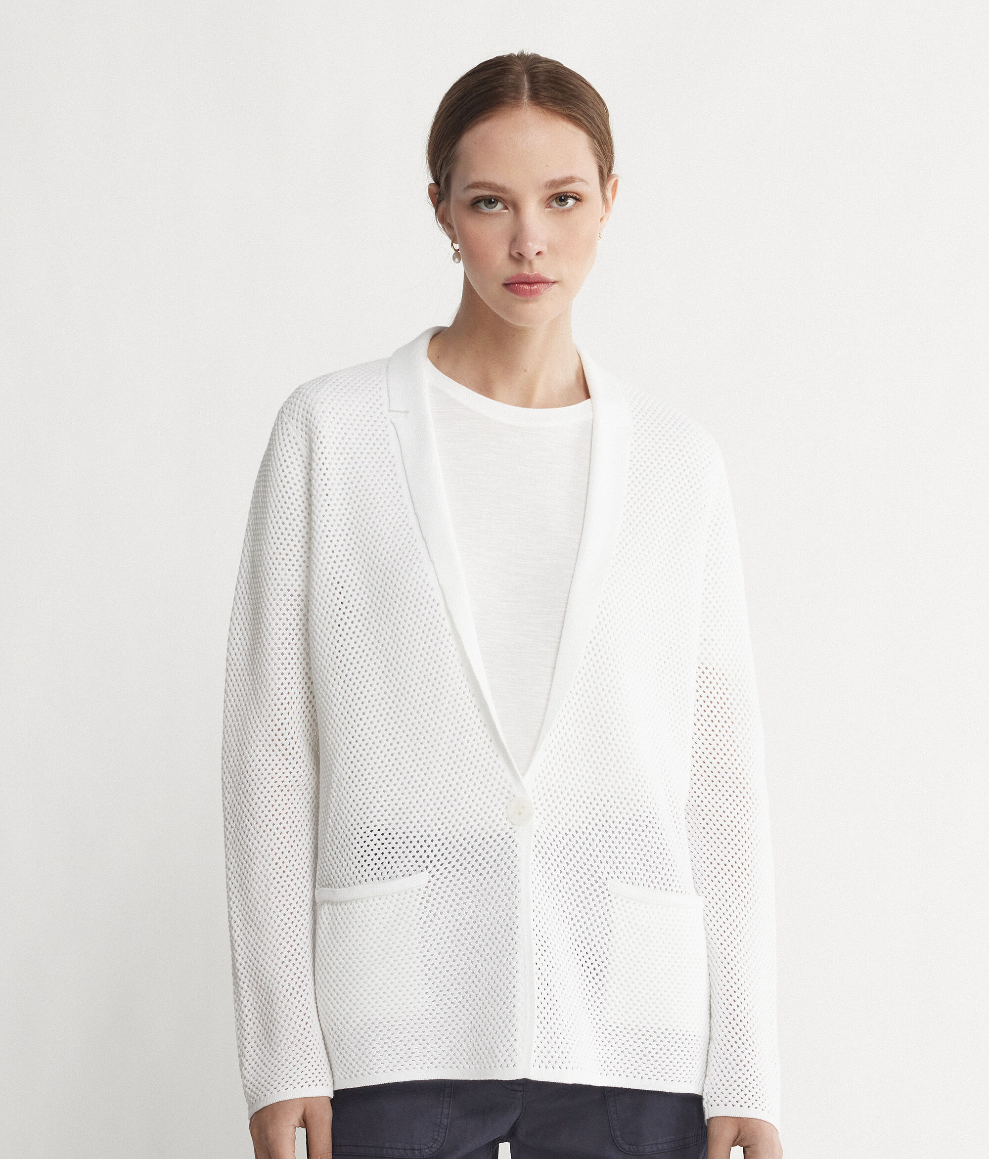 Two-Toned Micro-Dot Jacket