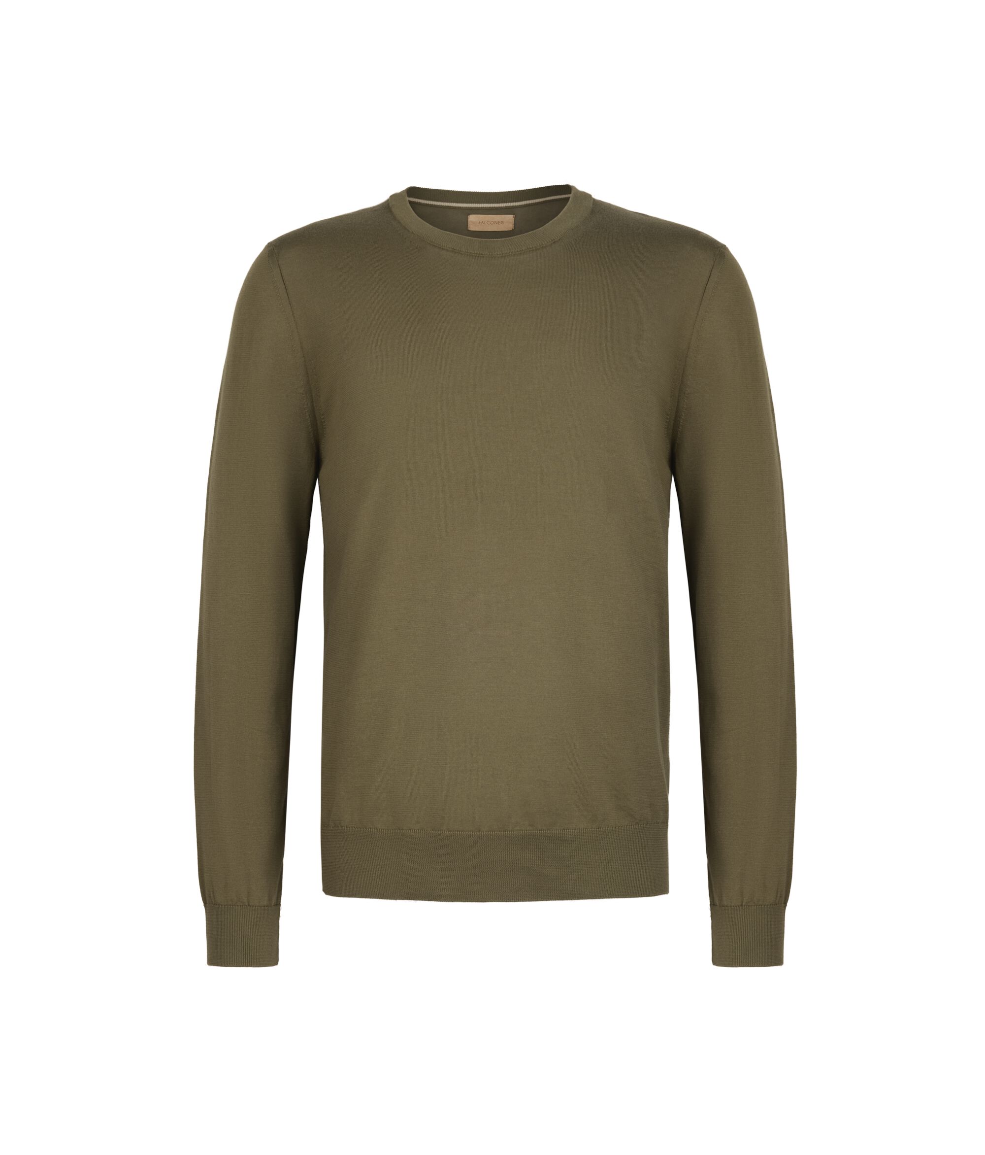 Hosszú Ujjú Környakú Pamut Pulóver