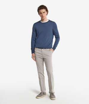 Camisola com Decote Redondo em Ultrafine Cashmere