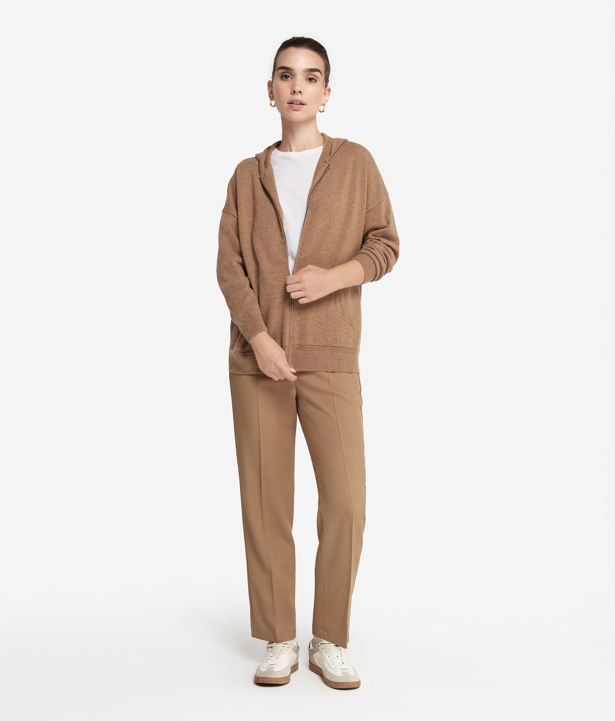 Bluza z kapturem z kaszmiru Ultrasoft