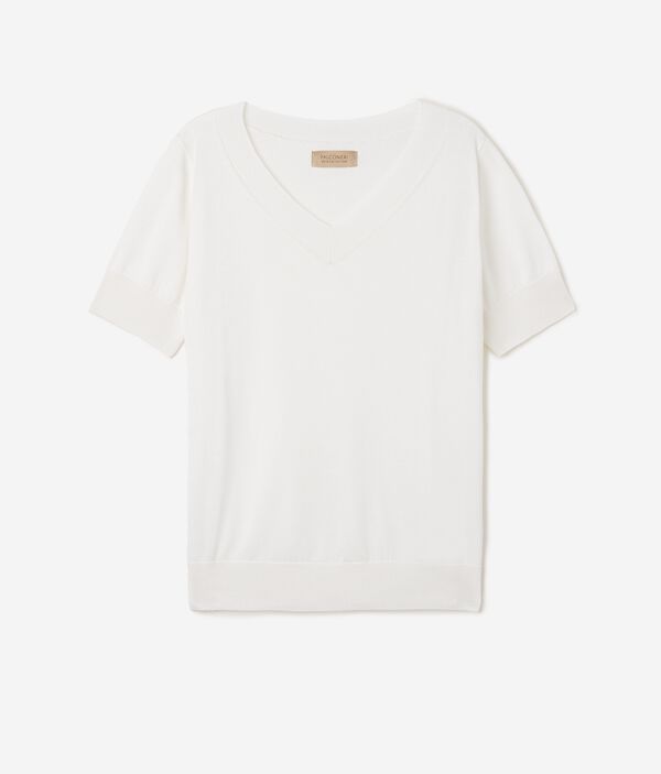 Джемпер из шелка и хлопка