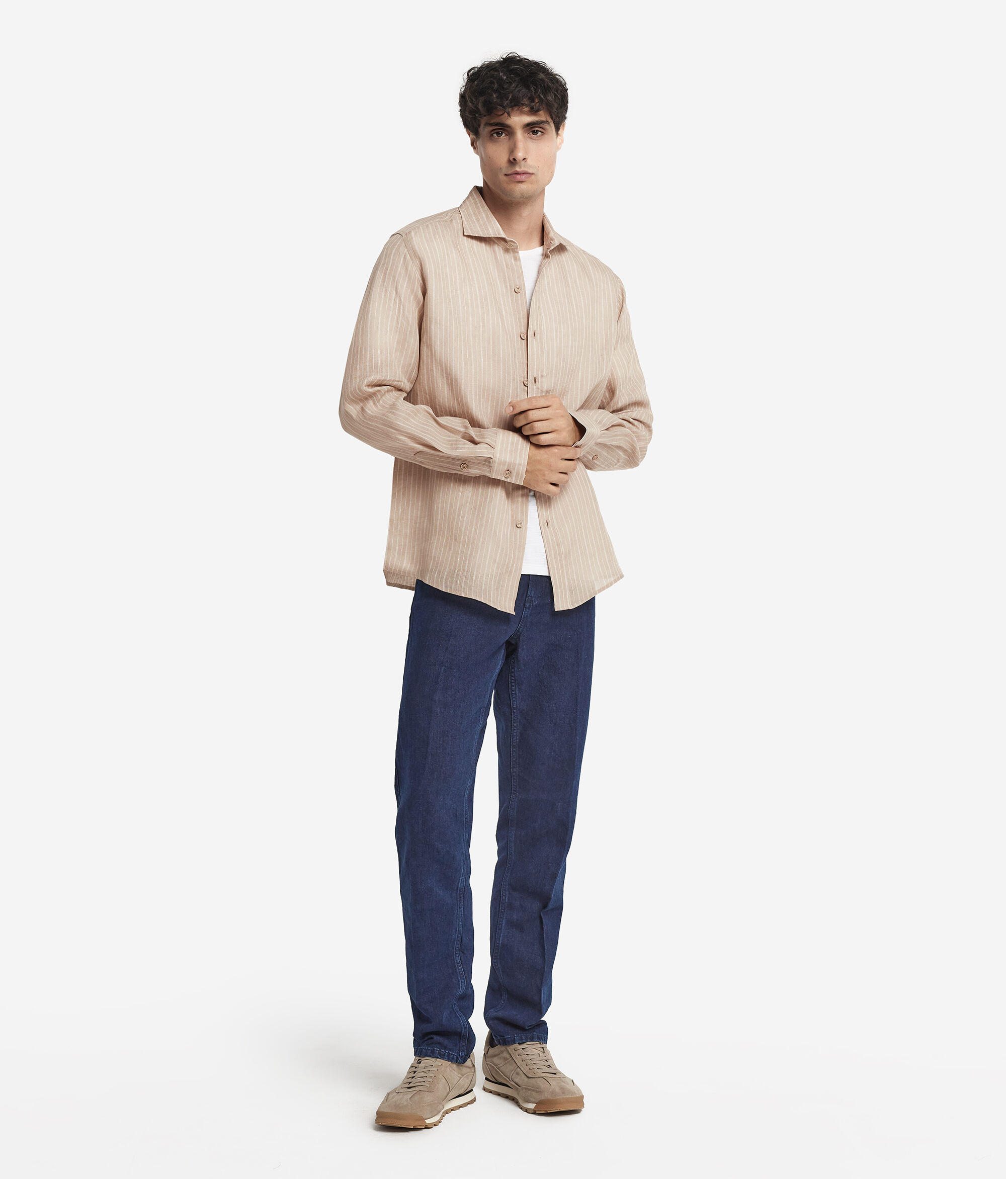 Pinstripe Cotton Shirt