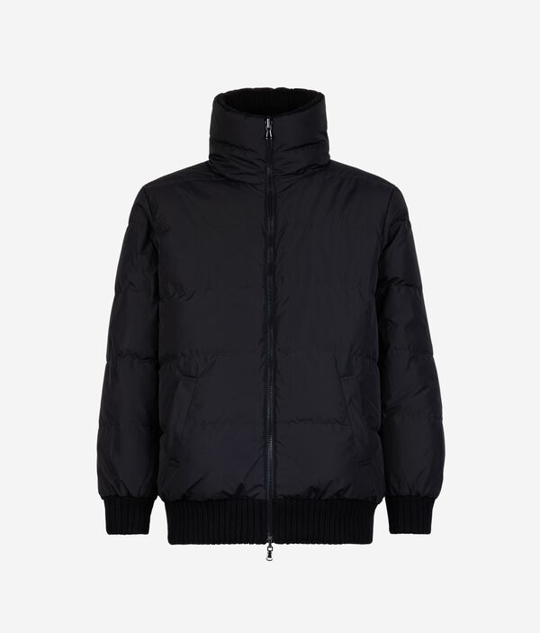 Двусторонний пуховик из кашемира