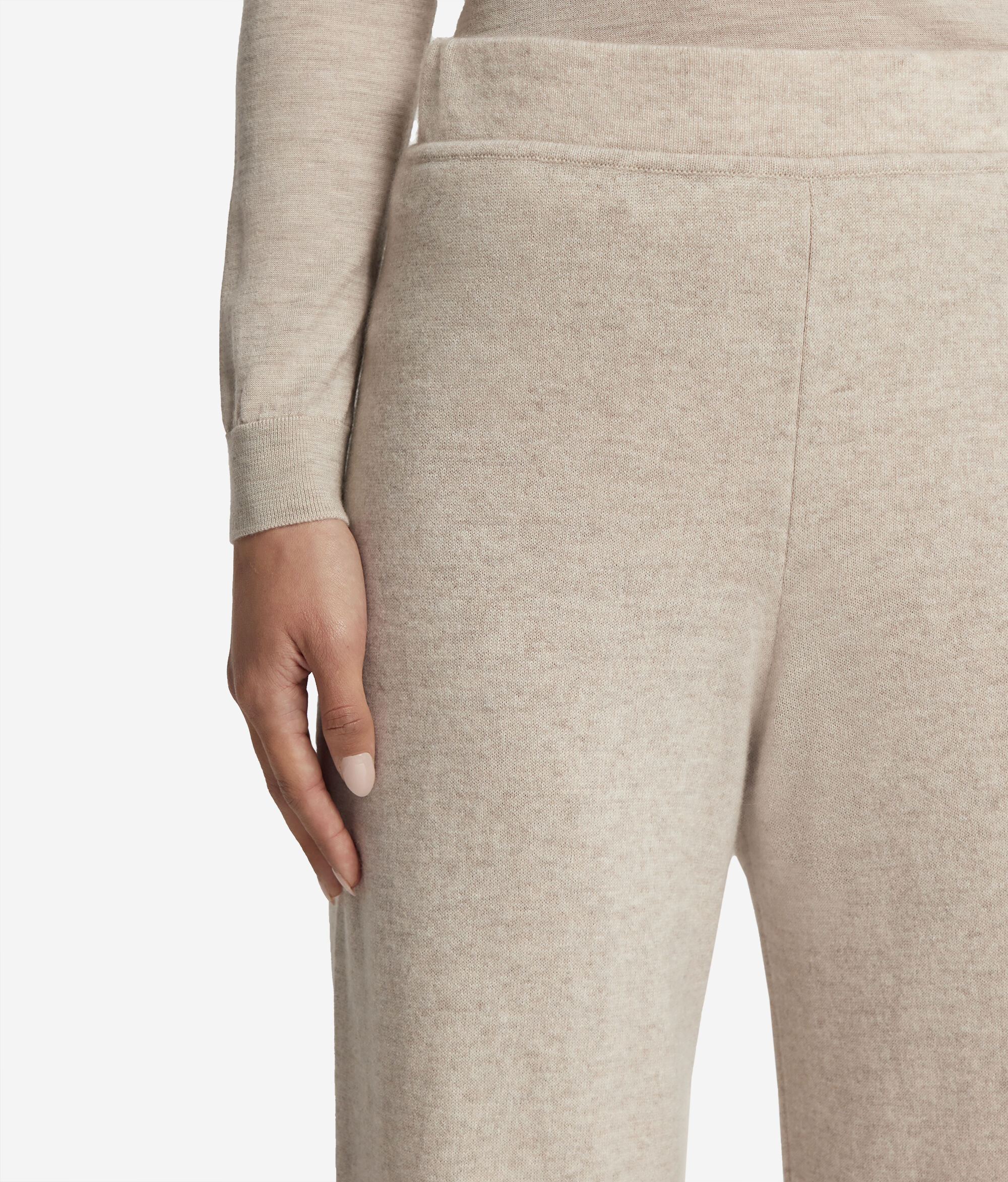 Pantalón palazzo de cashmere ultrasoft