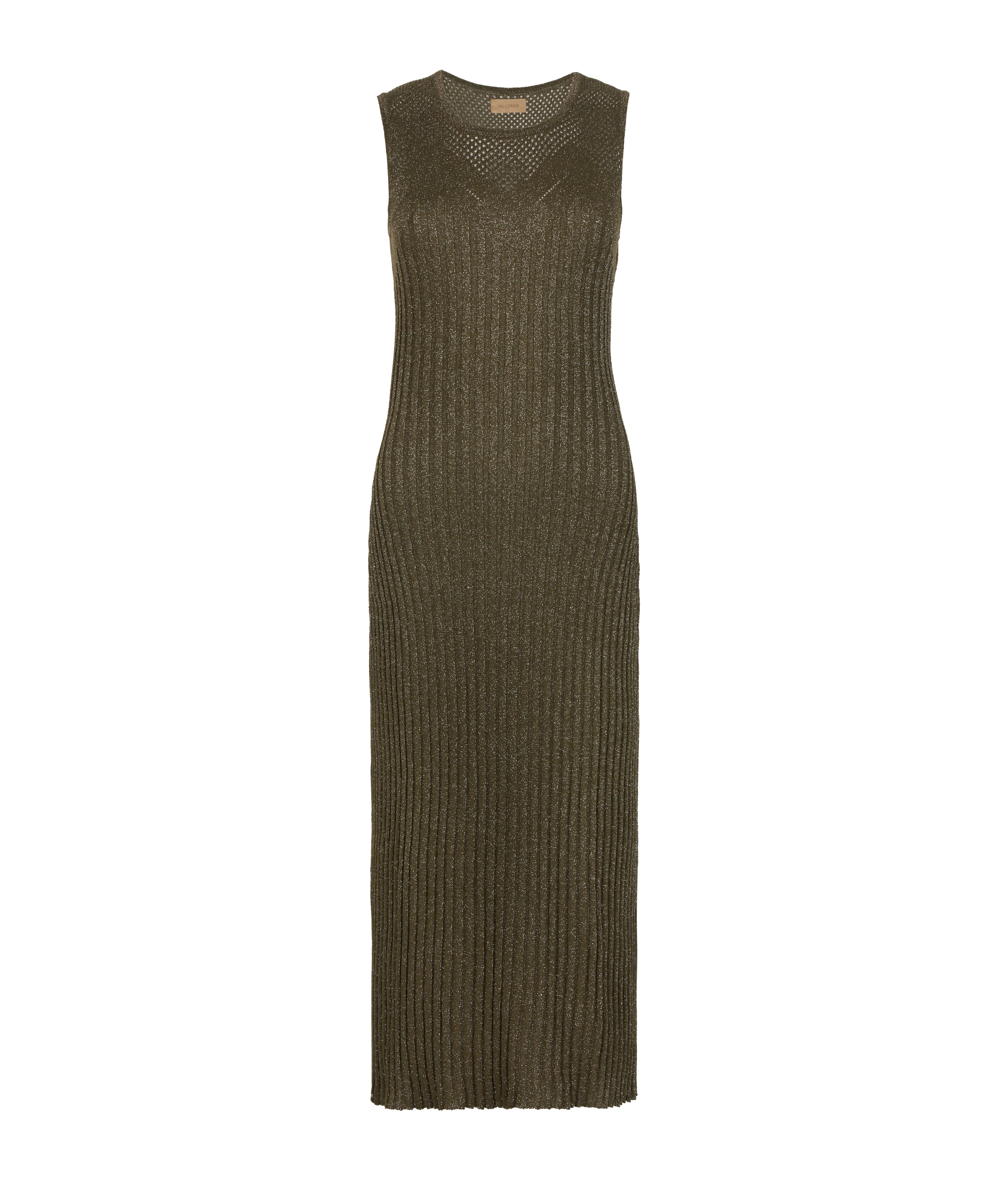 Vestit amb cos calat de lamé