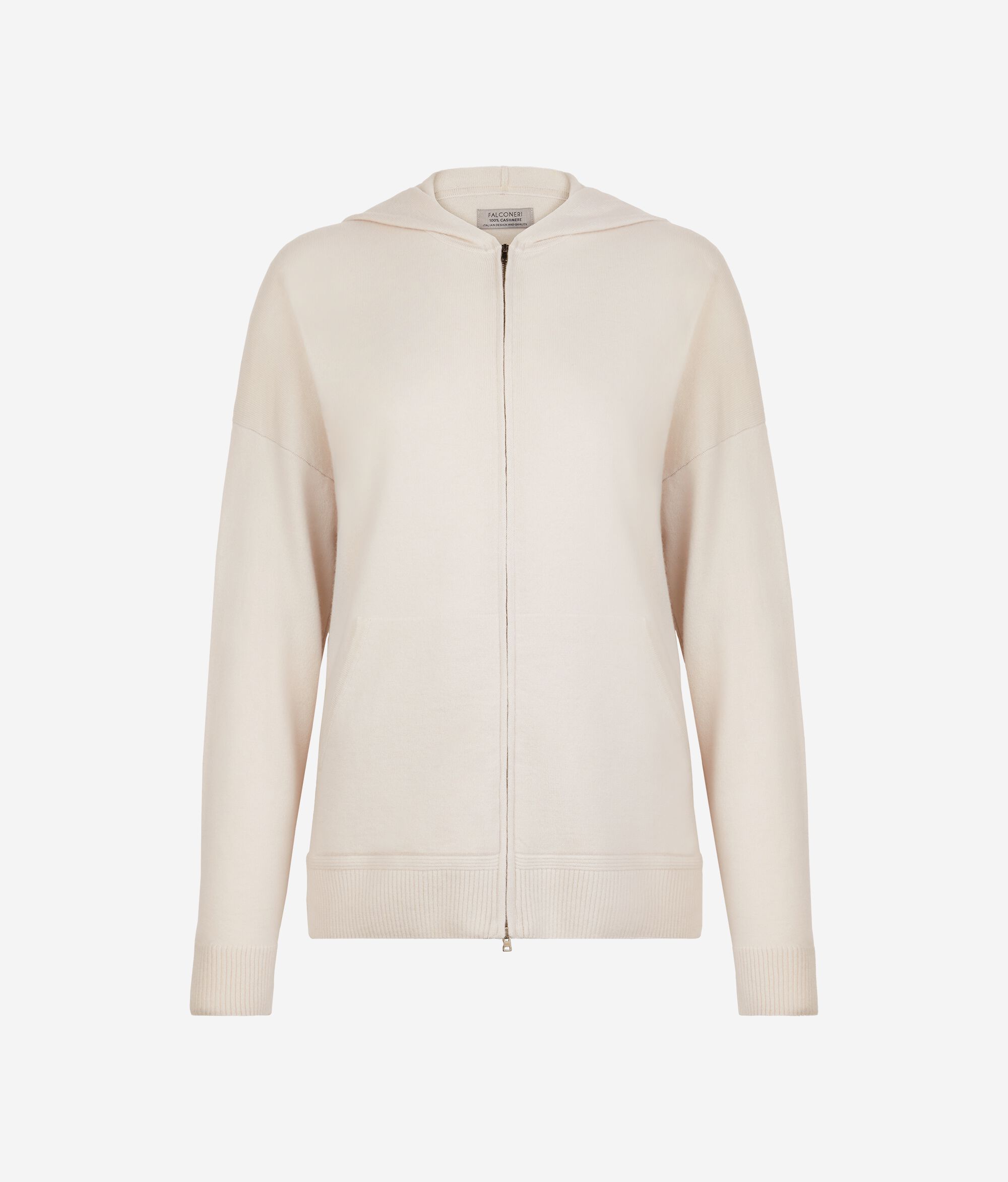 Felpa in Cashmere Ultrasoft con Cappuccio