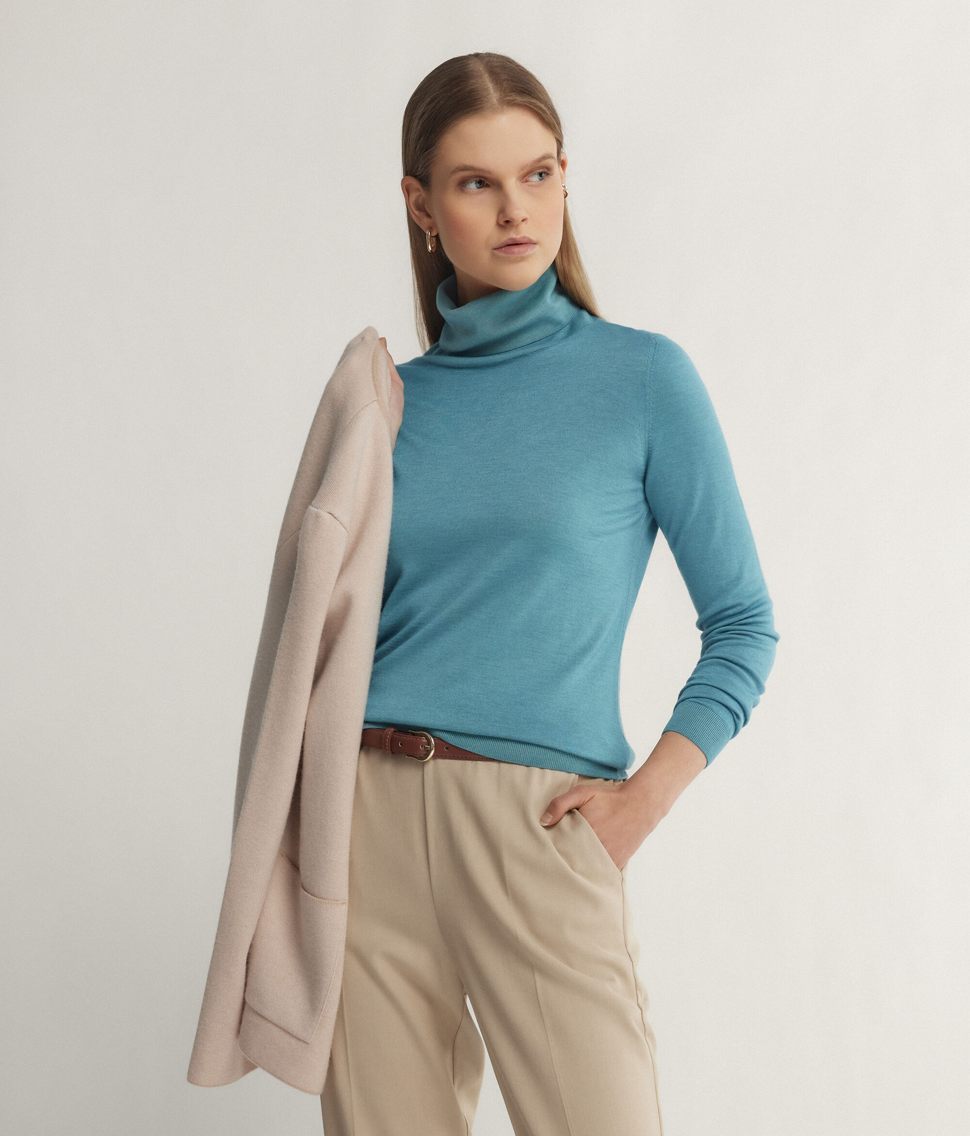 Ultrafine Cashmere Turtleneck Jumper